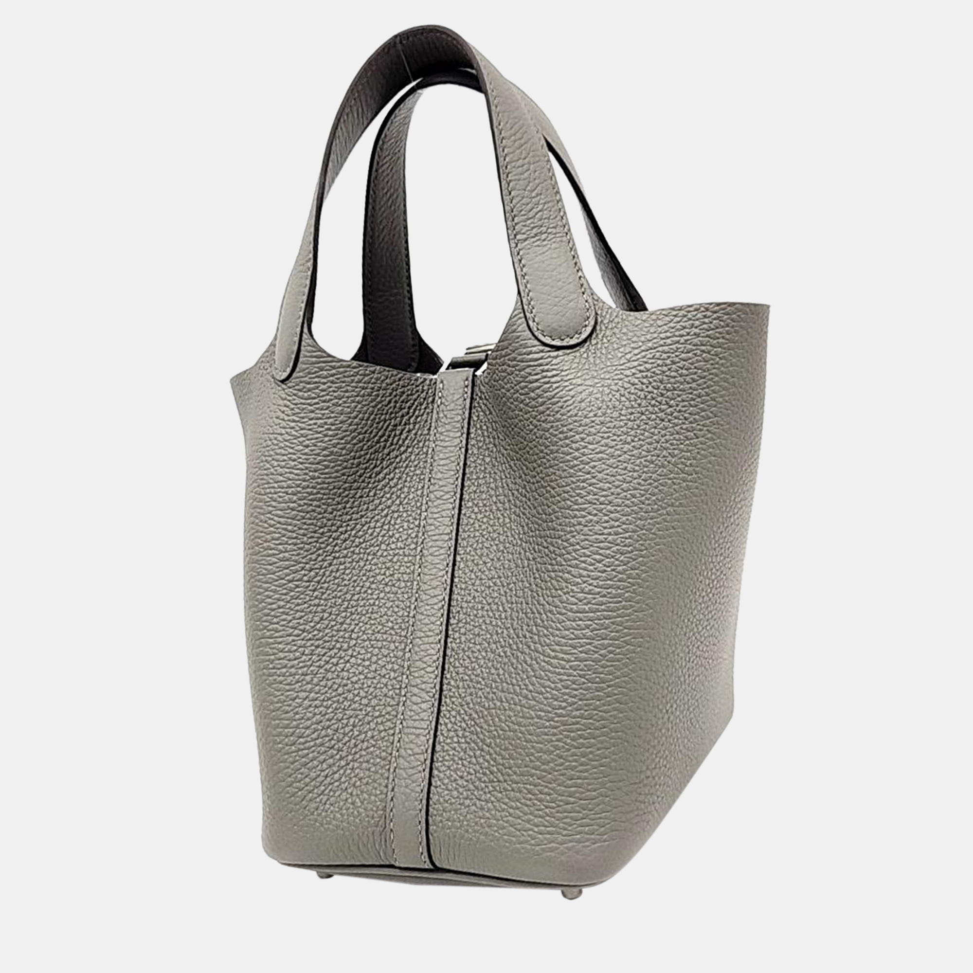 

Hermes Lock Picotin 18 Bag, Grey