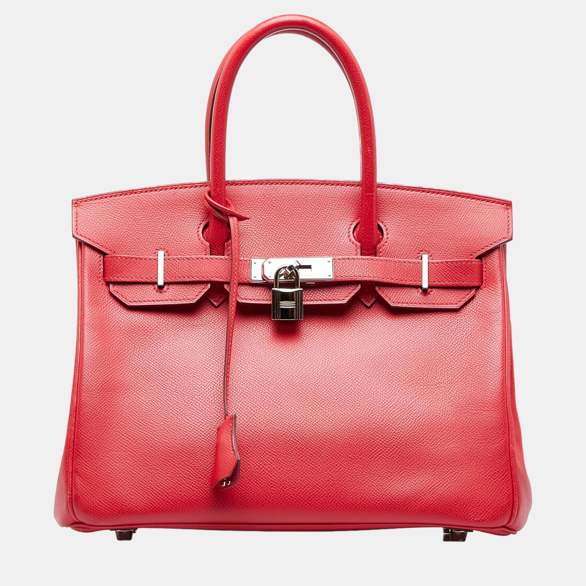 

Hermes Red Epsom Birkin 30