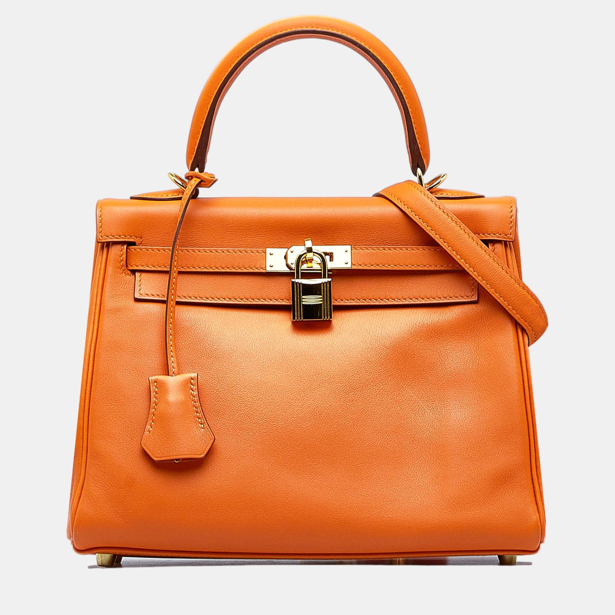 

Hermes Orange 2016 Swift Kelly Retourne 25