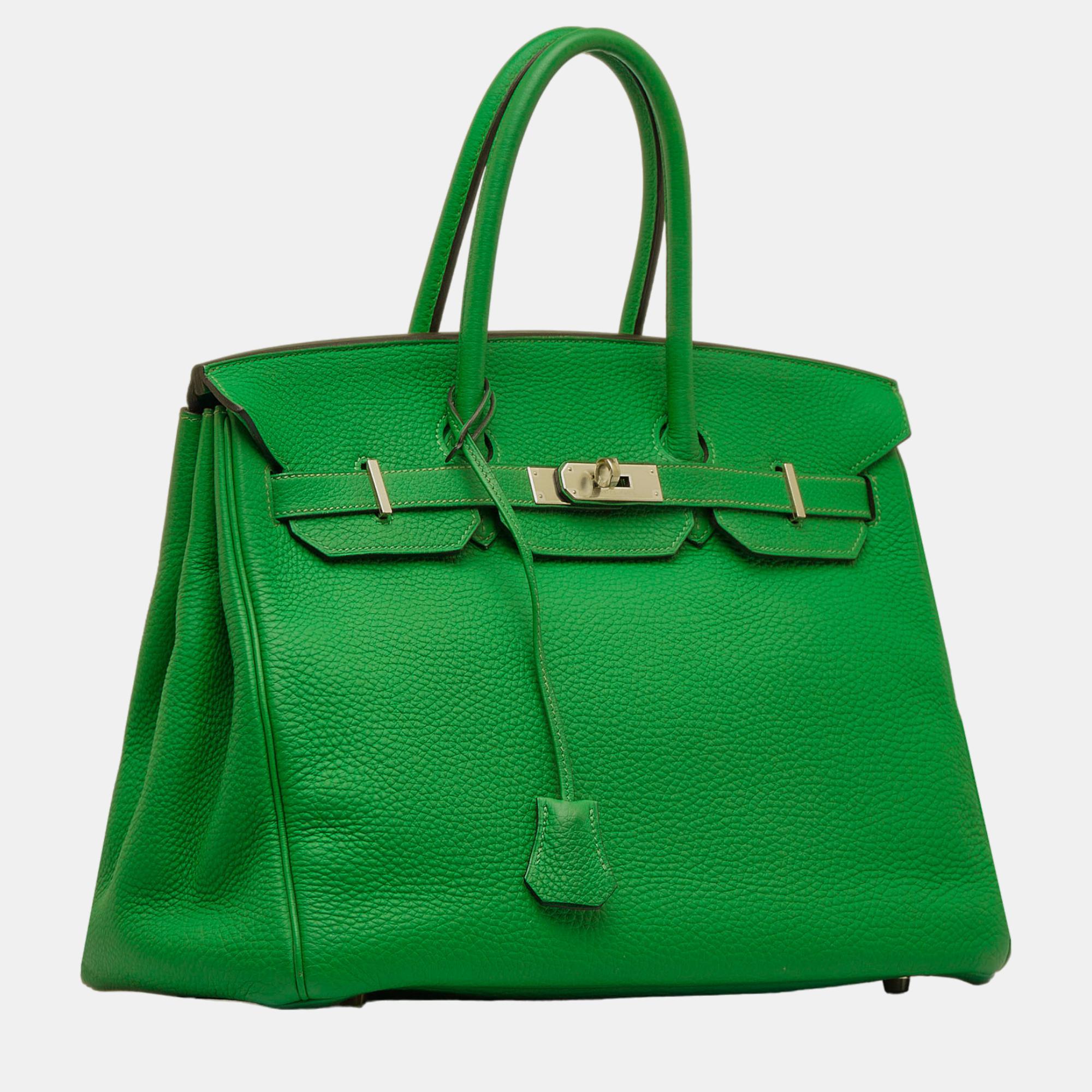 

Hermes Green Togo Birkin 35