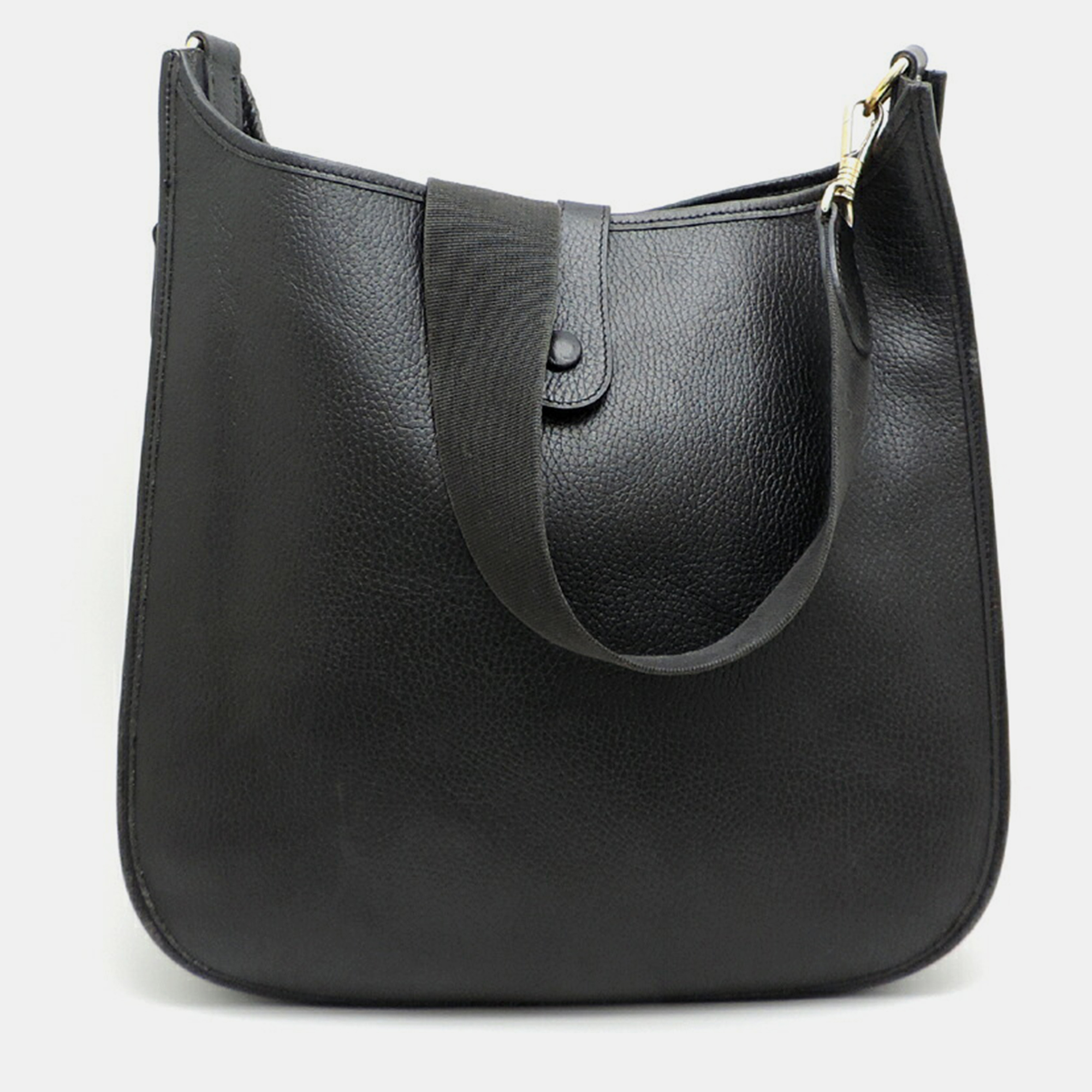 

Hermes Black Fjord Leather Evelyne GM Shoulder Bag