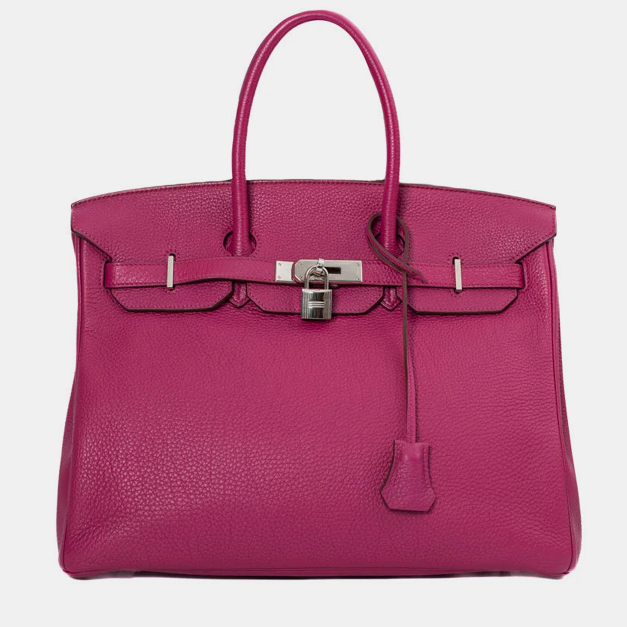 

Hermes Pink Leather Birkin 35 Bag