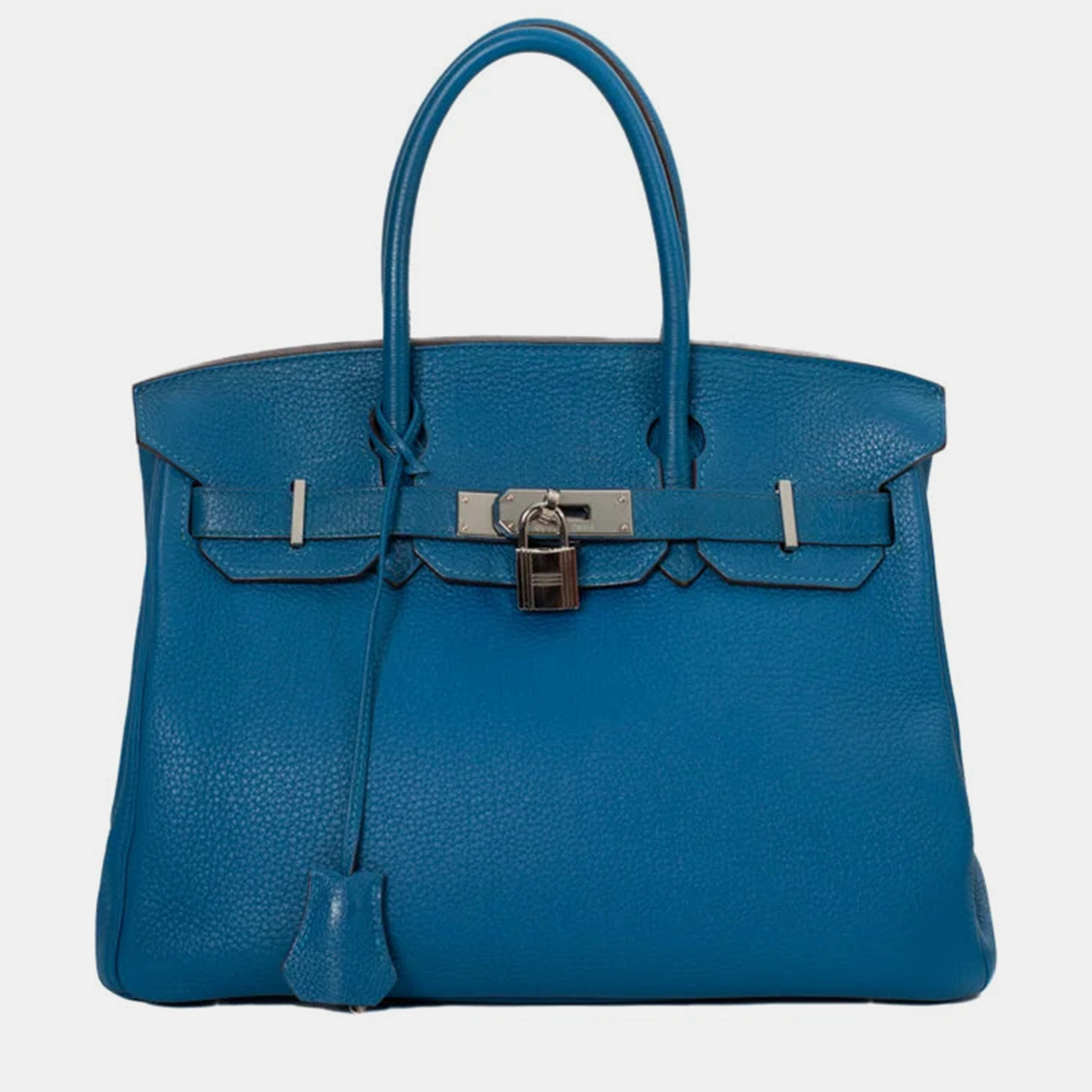 

Hermes Blue leather Birkin 30 Bag