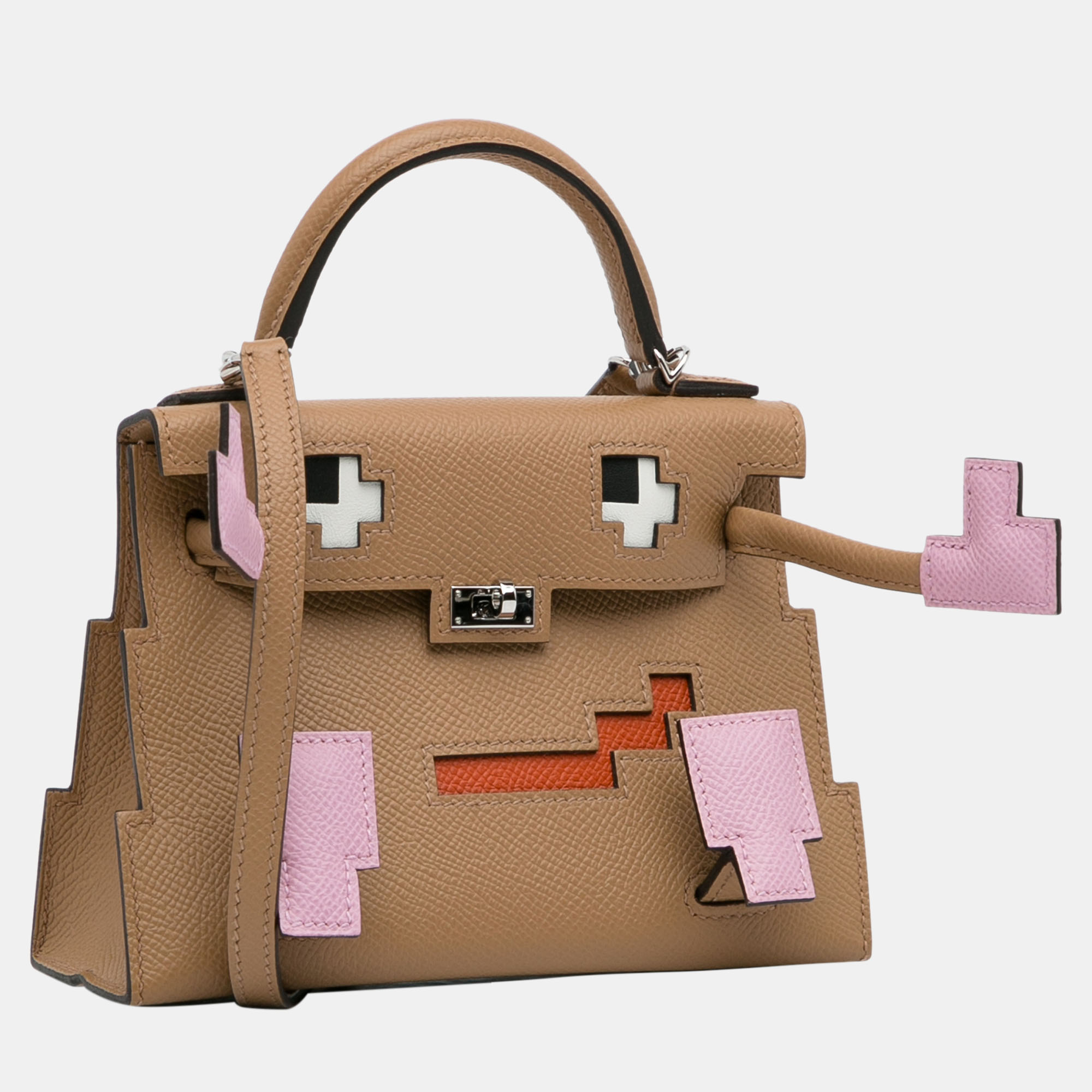 

Hermes Brown Epsom Kelly Doll Picto Bag