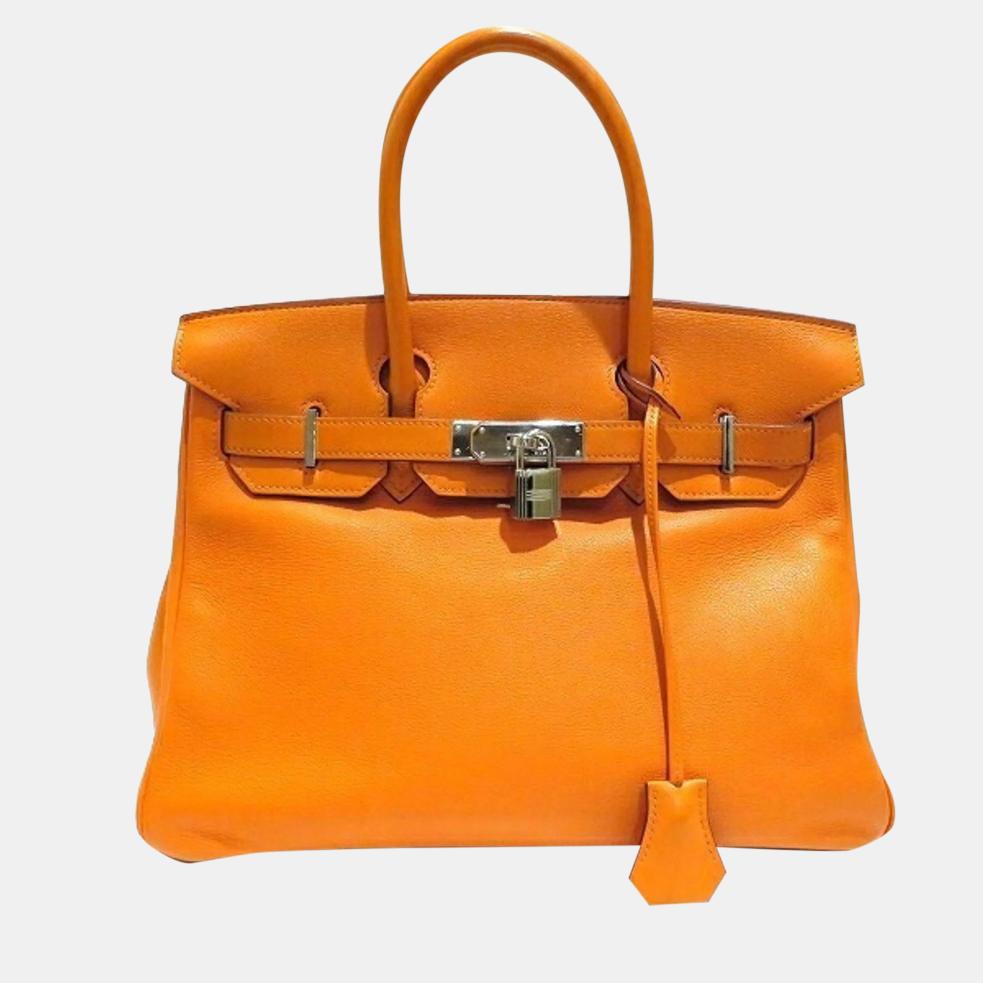 

Hermes Birkin 30 bag handbag ladies, Orange