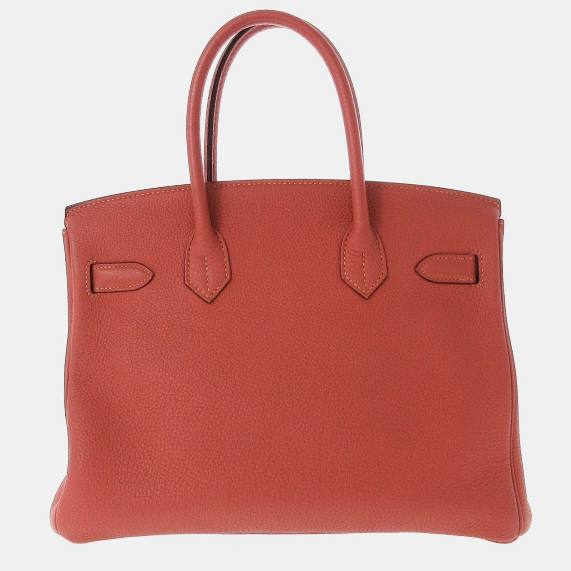 

Hermes Red Leather Birkin 30 handbag