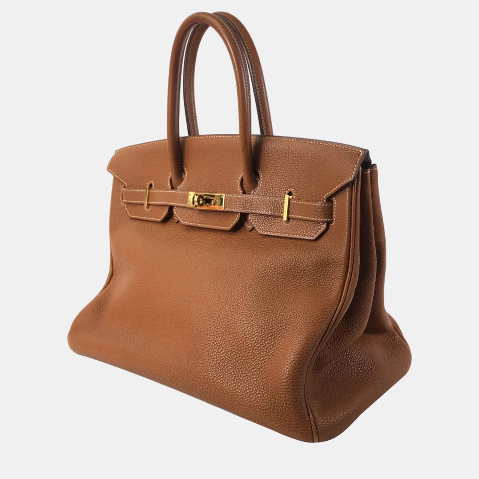 

Hermes Brown 2005 Togo Birkin Retourne 35