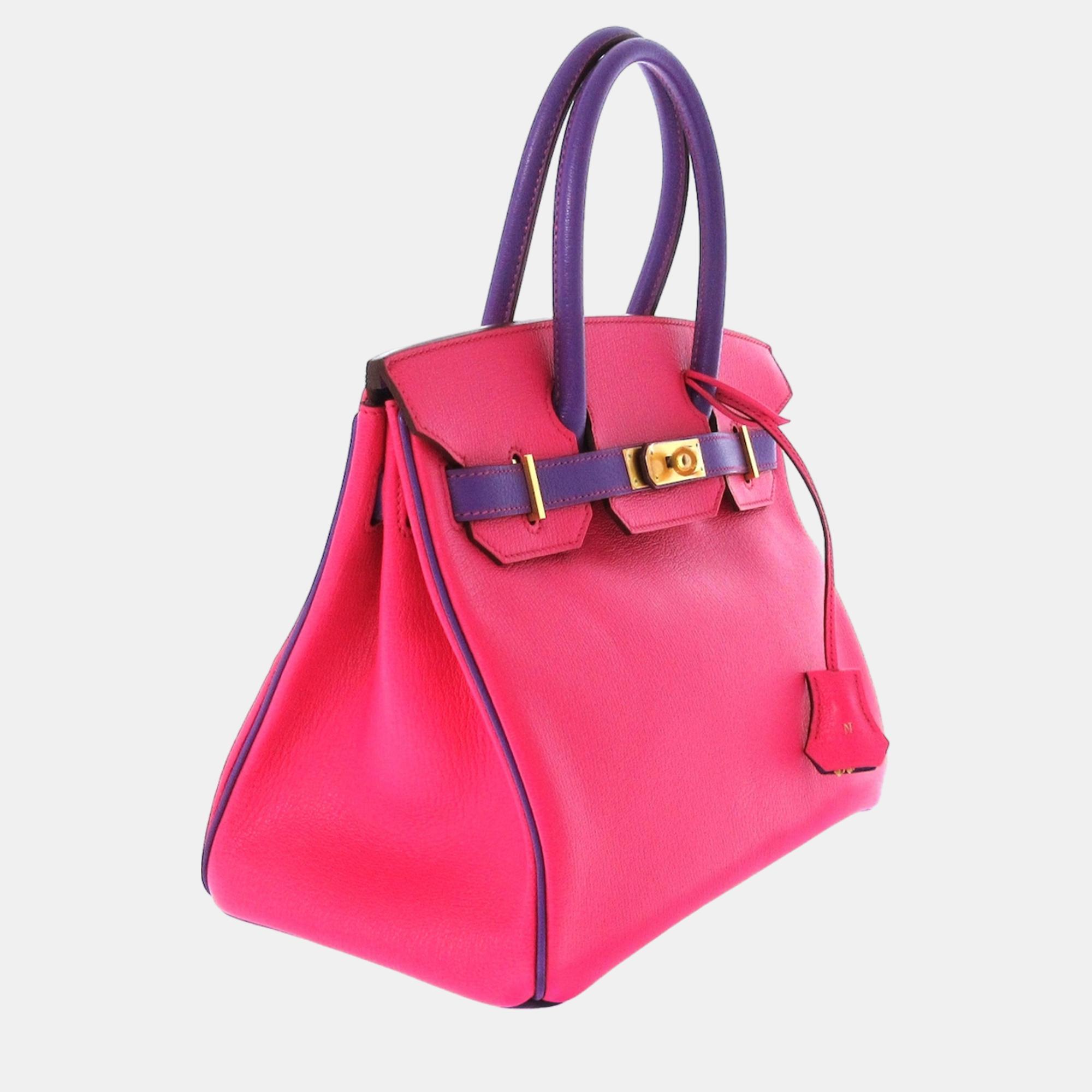 

Hermes Pink 2014 Chevre Mysore Bicolor Birkin 30