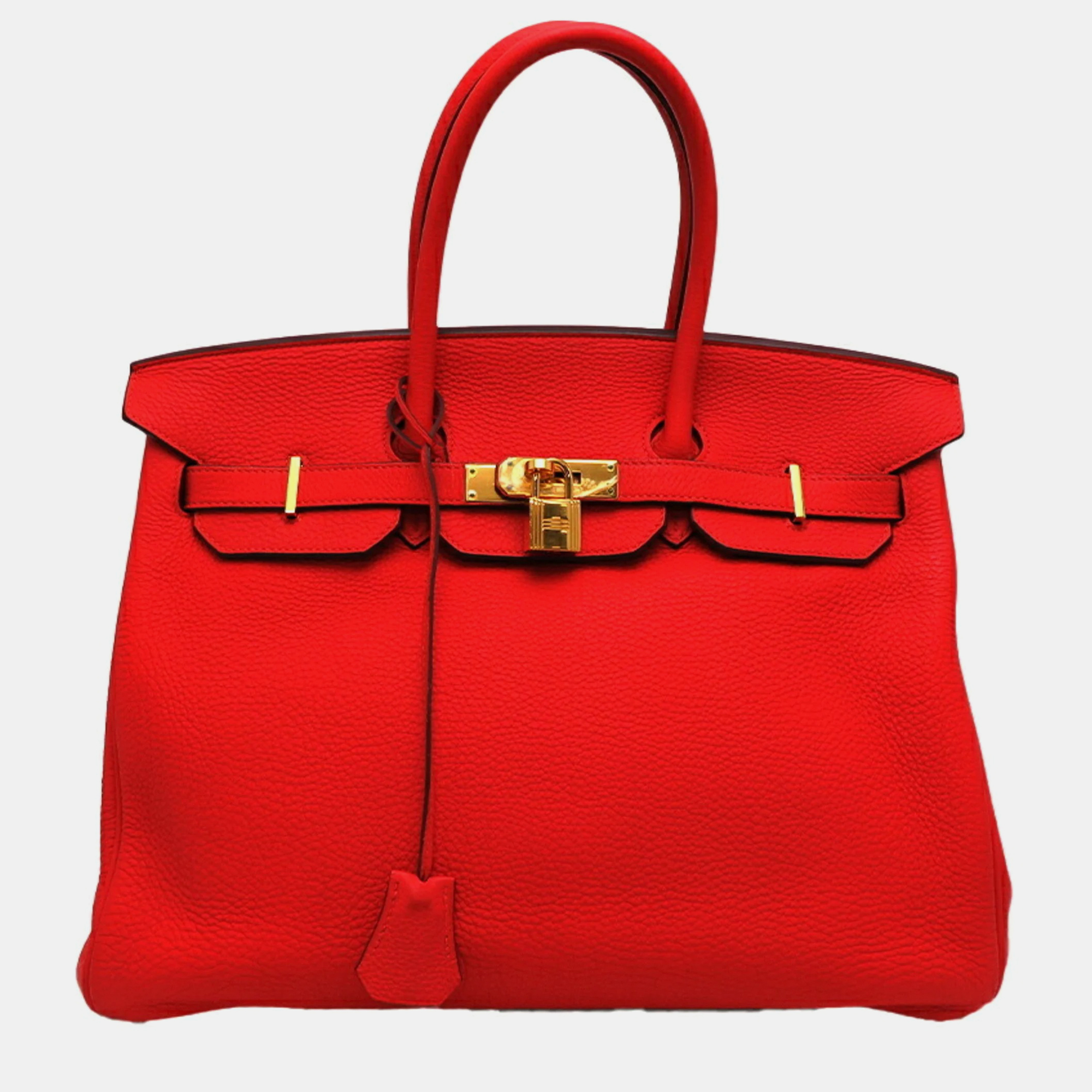 

Hermes Birkin 35 P stamp (made in 2012) Ladies handbag Togo Capucine, Red