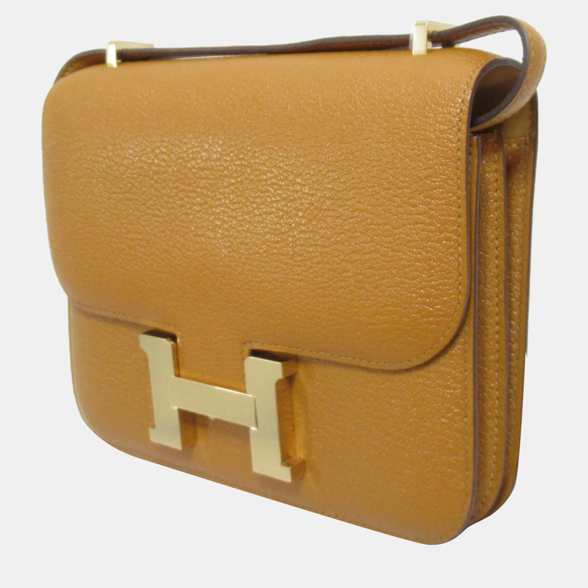 

HERMES Constance 3 Mini Shoulder Bag Brown leather