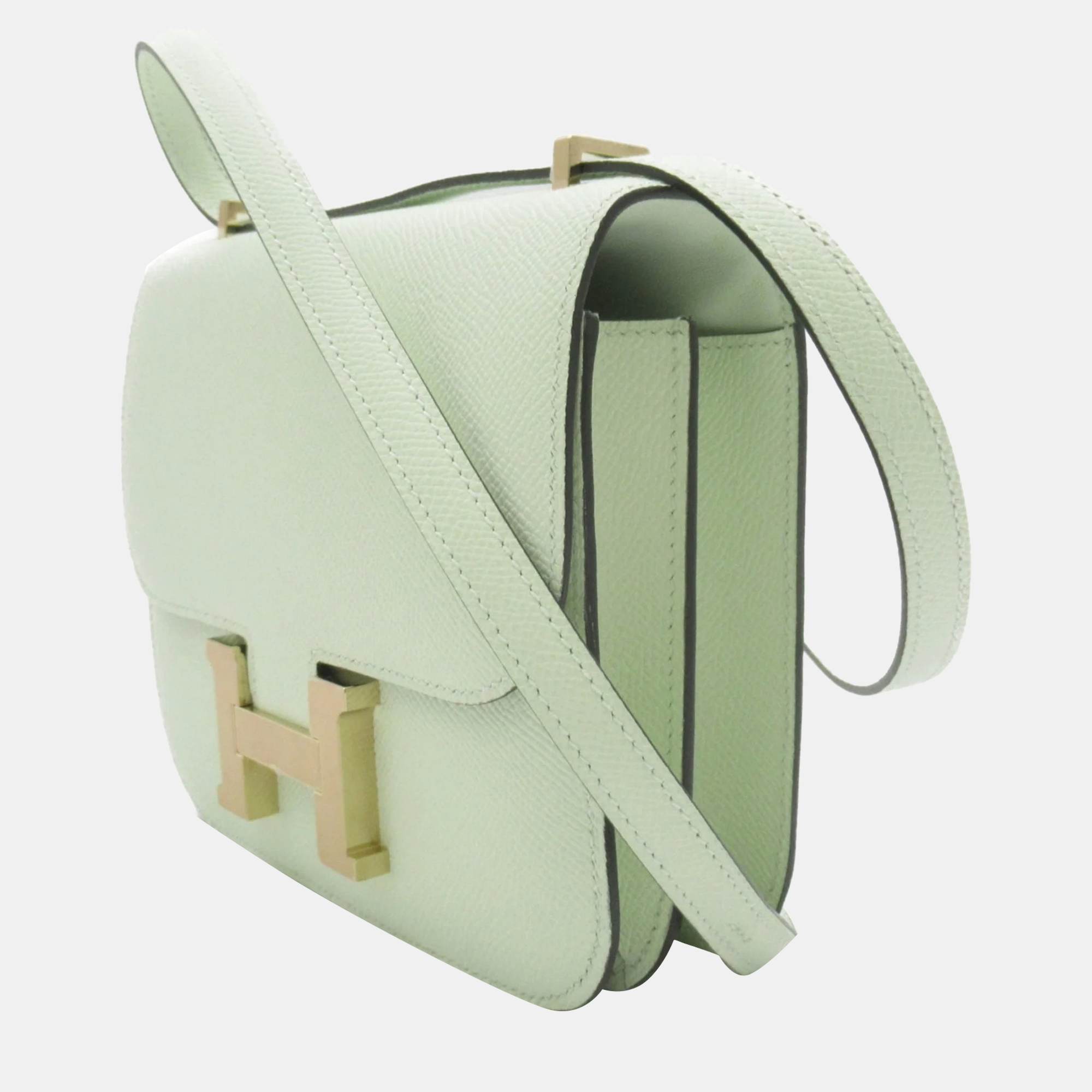 

HERMES Constance Mini Vert Fizz Shoulder Bag Green Vert Fizz Epsom leather