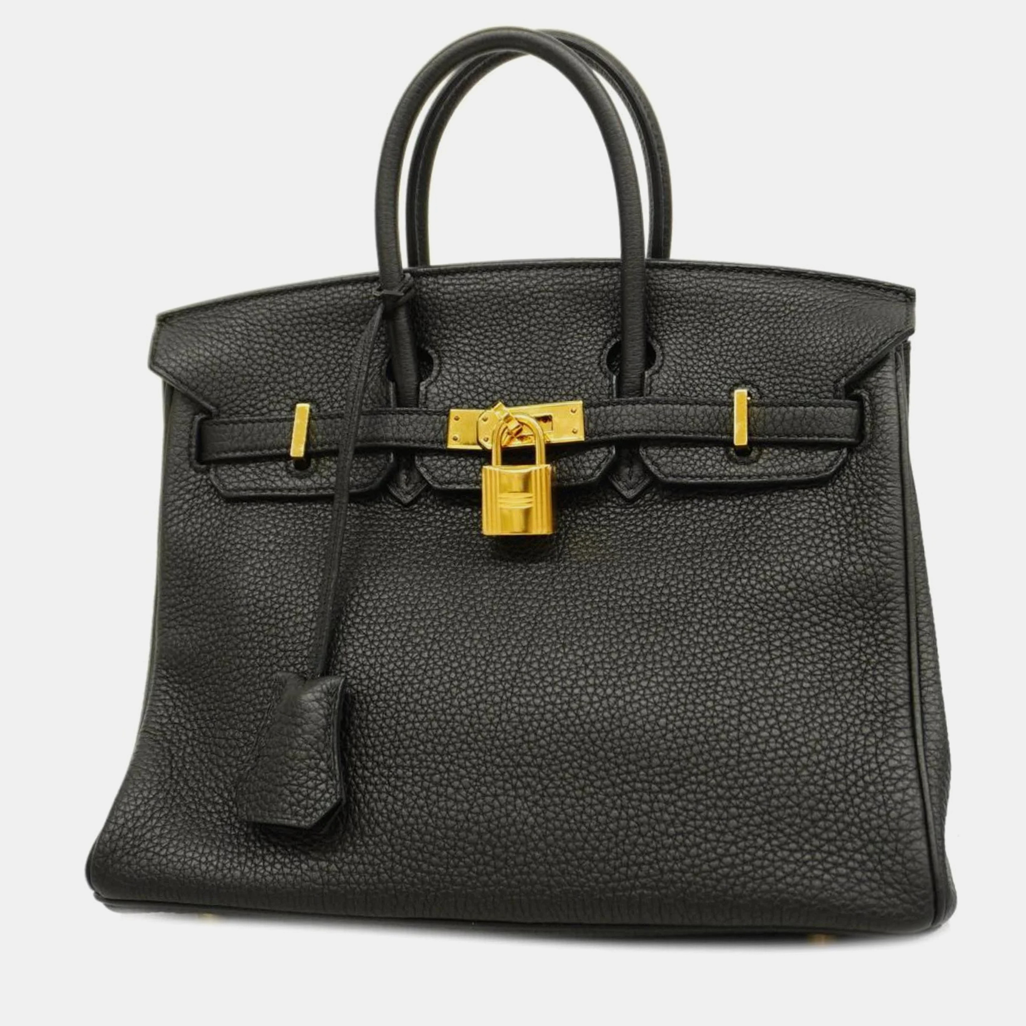 

Hermes handbag Birkin 25 Togo black gold hardware ladies