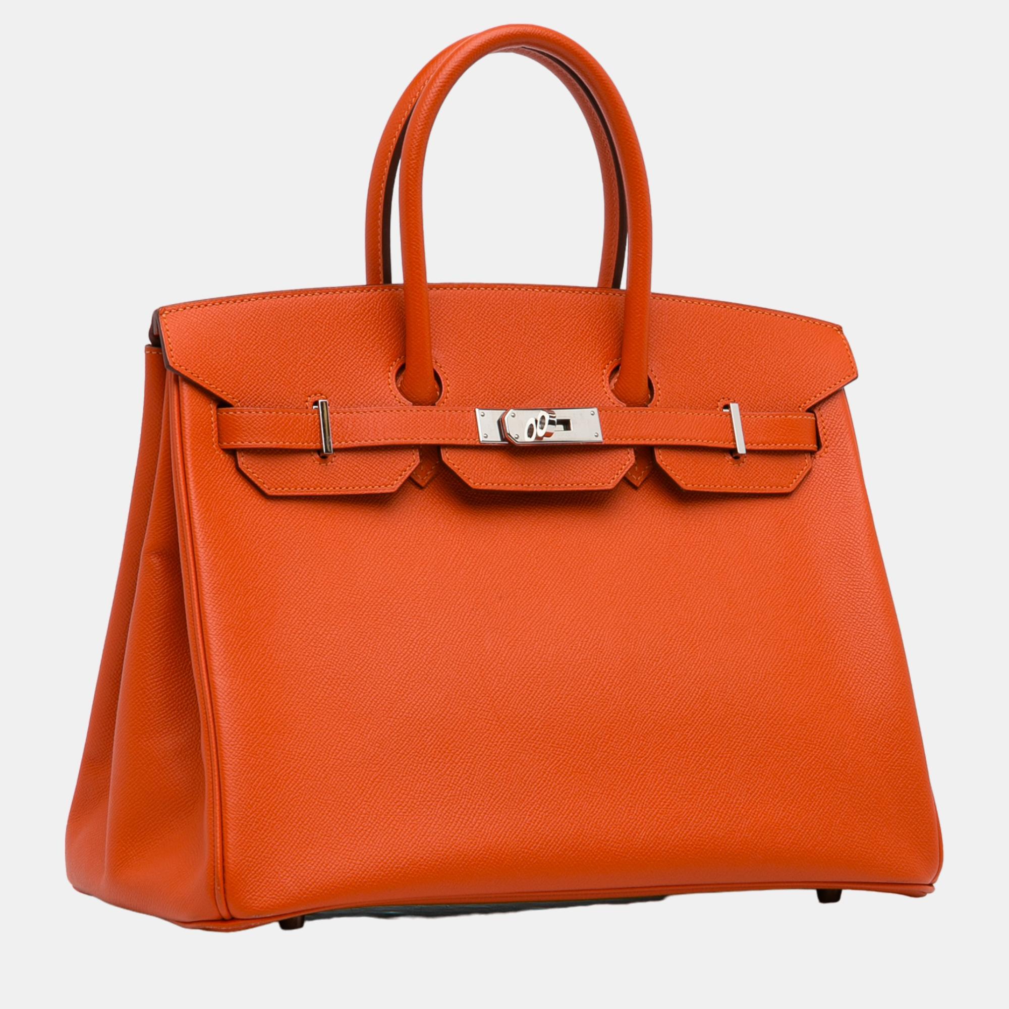 

Hermes Orange 2005 Epsom Birkin 35