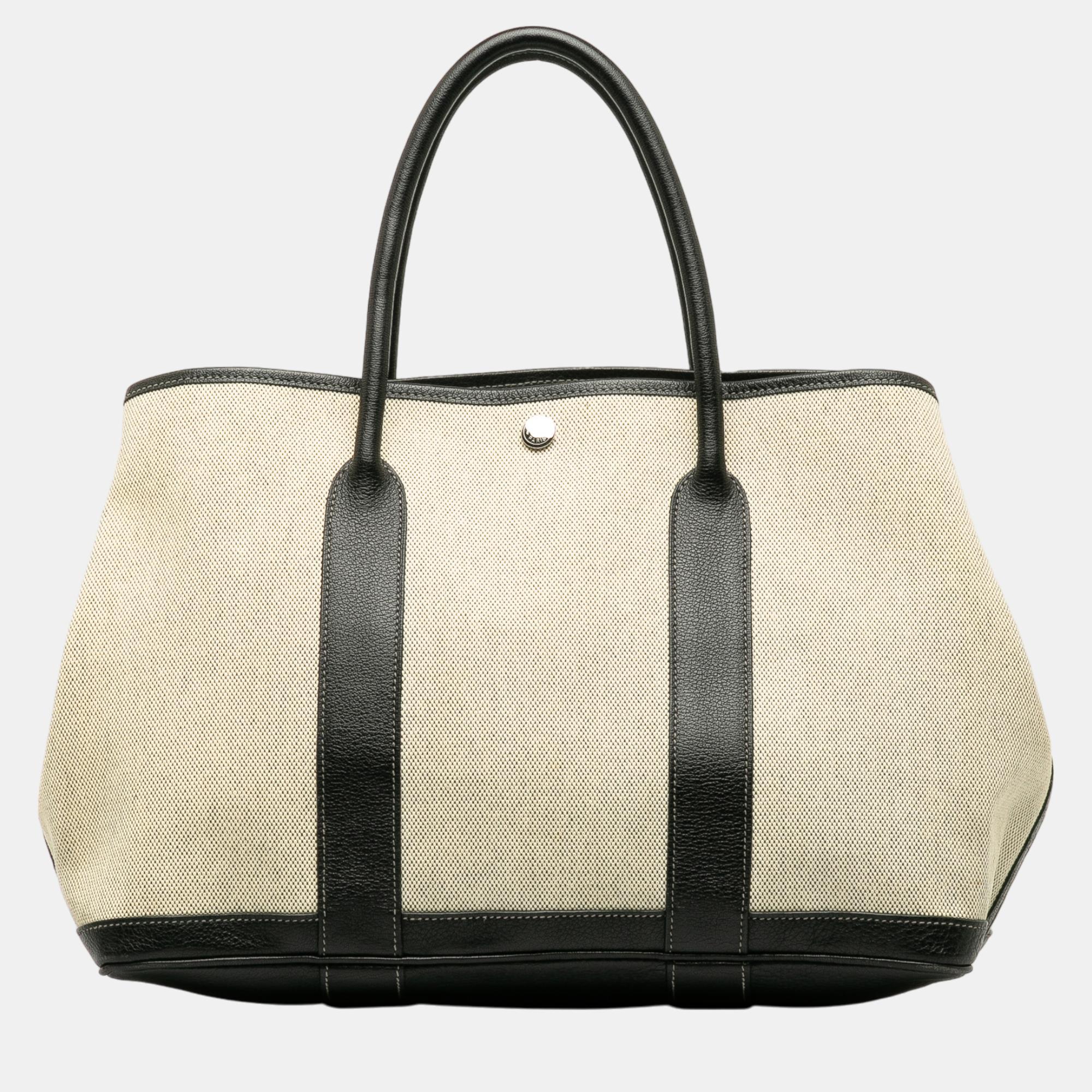 

Hermes Beige/Brown Garden Party PM