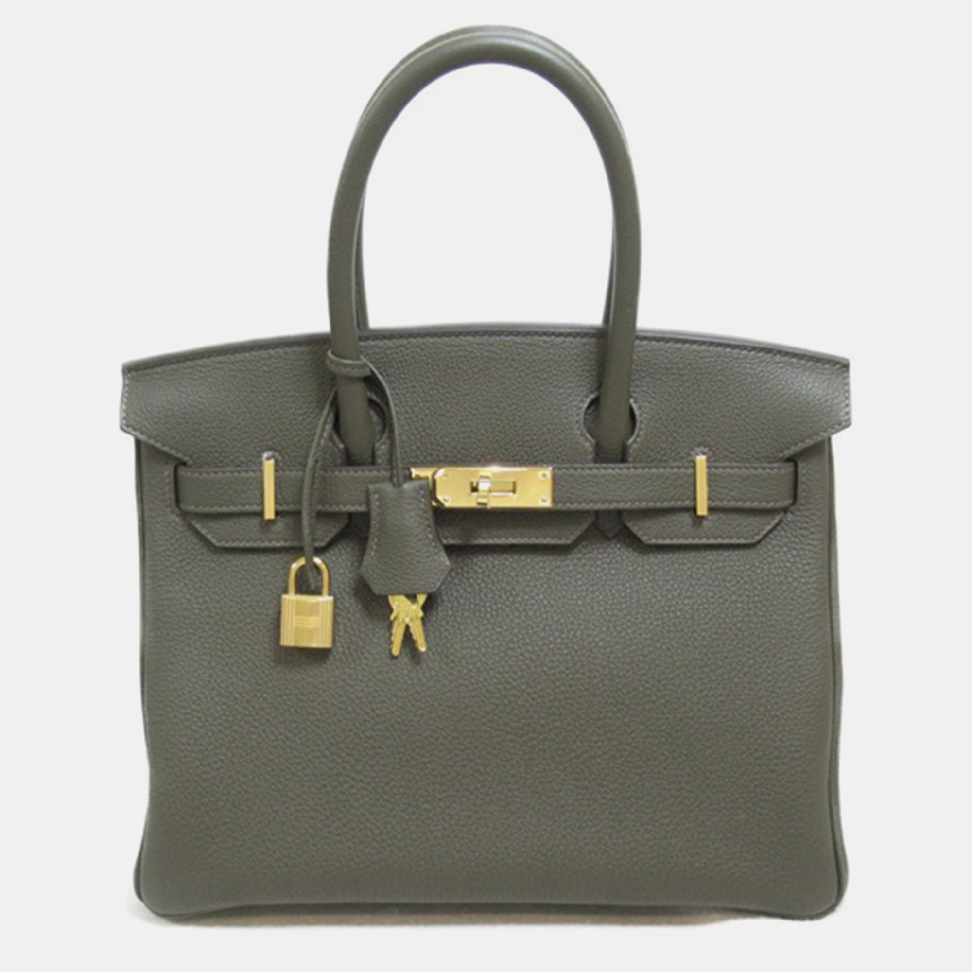 

Hermes Brown Leather Togo Birkin 30 Handbag
