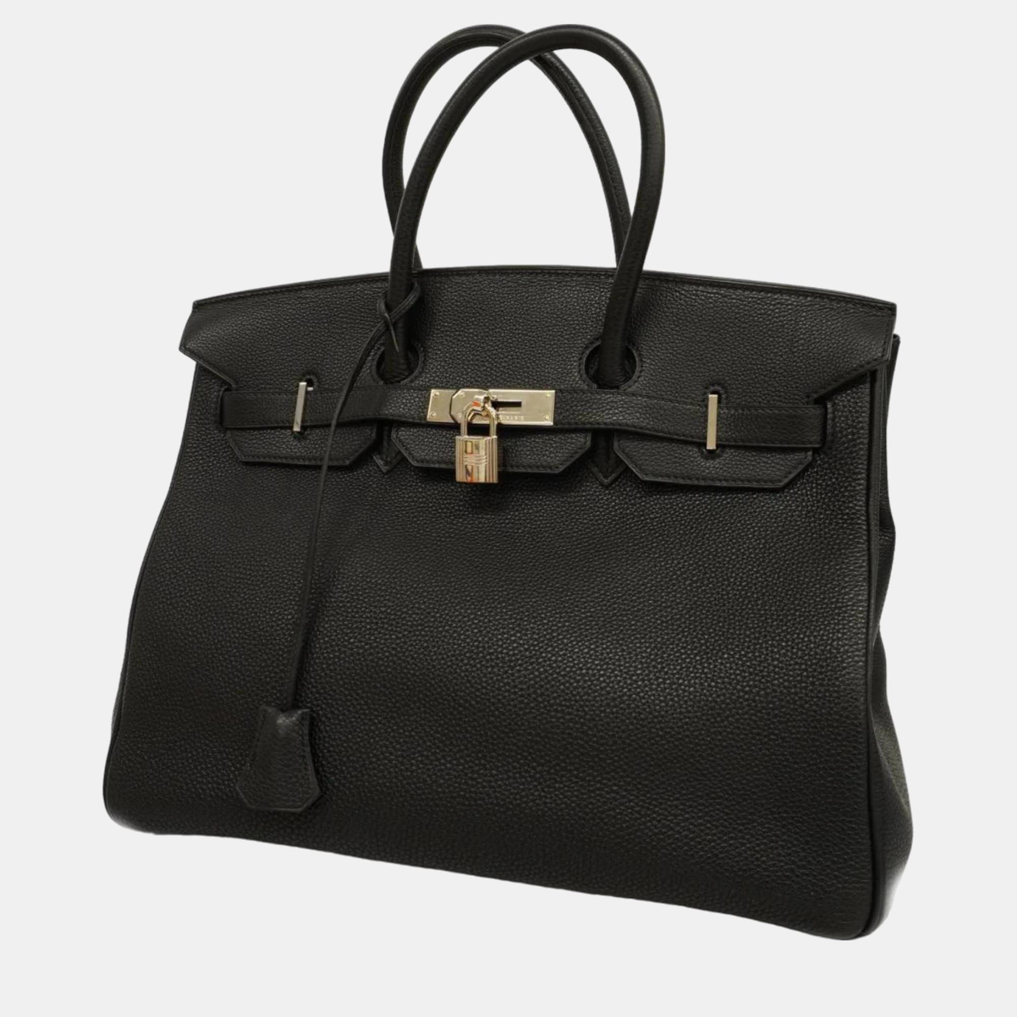 

Hermes Black Togo Leather Birkin 35 Tote Bag