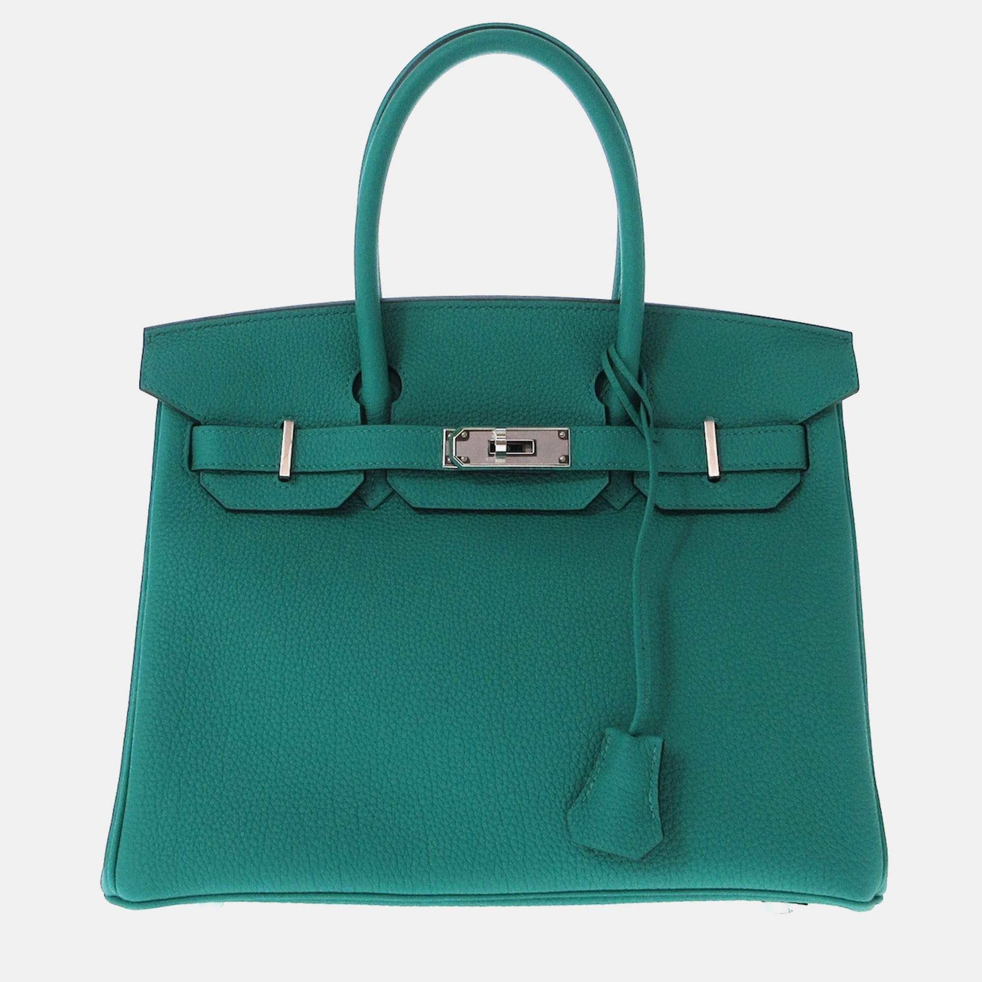 

Hermes Green Leather Birkin 30 handbag