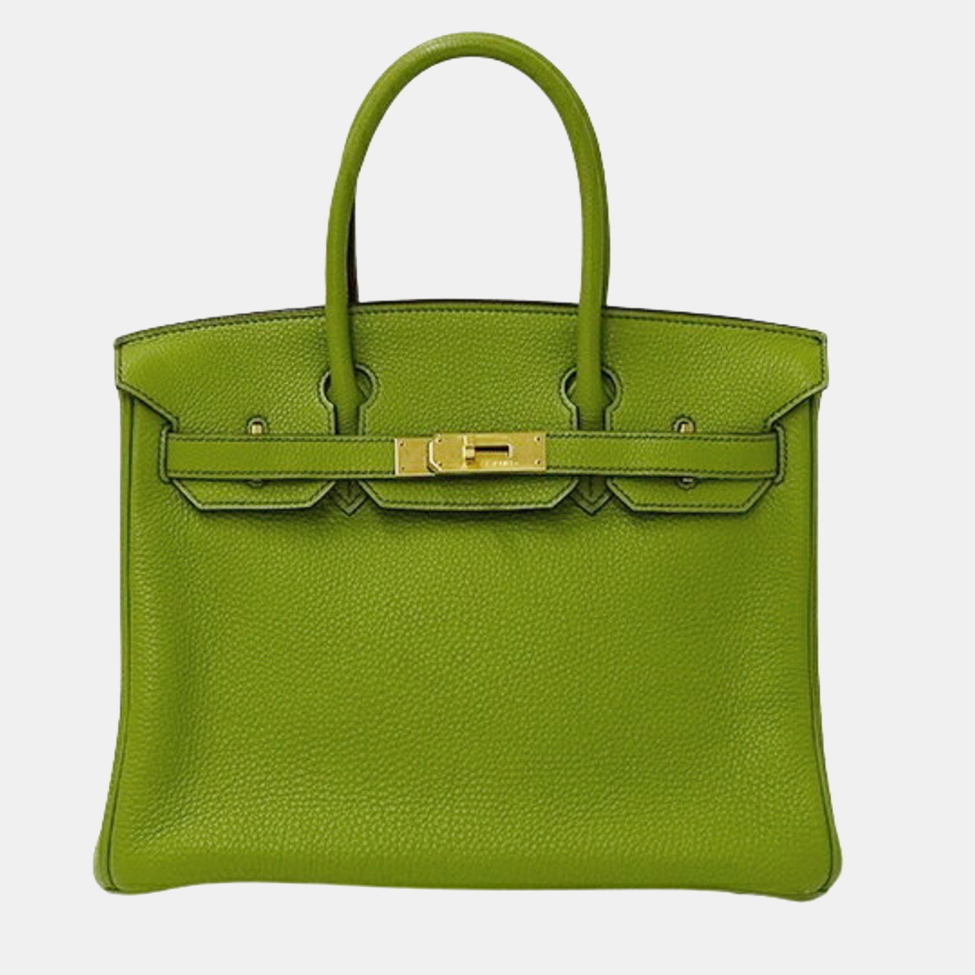

Hermes Anise Green Togo Birkin Gold Hardware Handbag