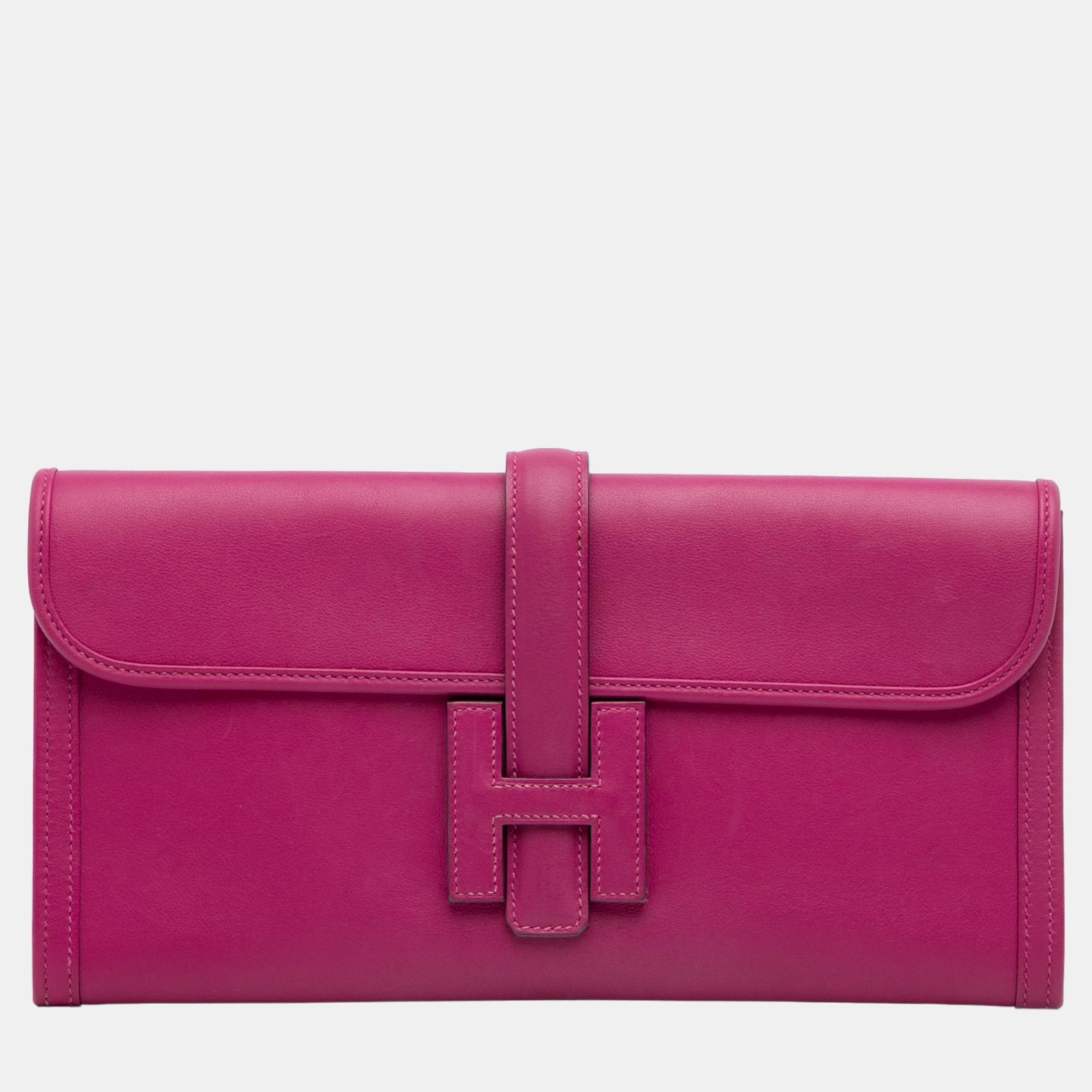 

Hermes Pink Swift Jige Elan 29