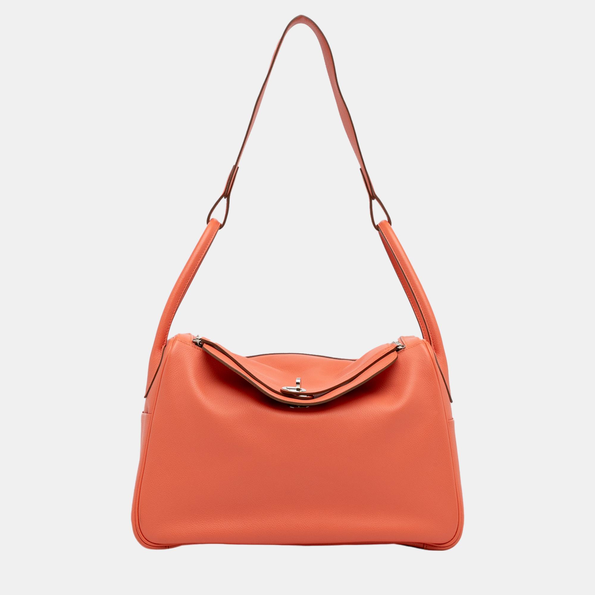 

Hermes Orange Evercolor Lindy 34