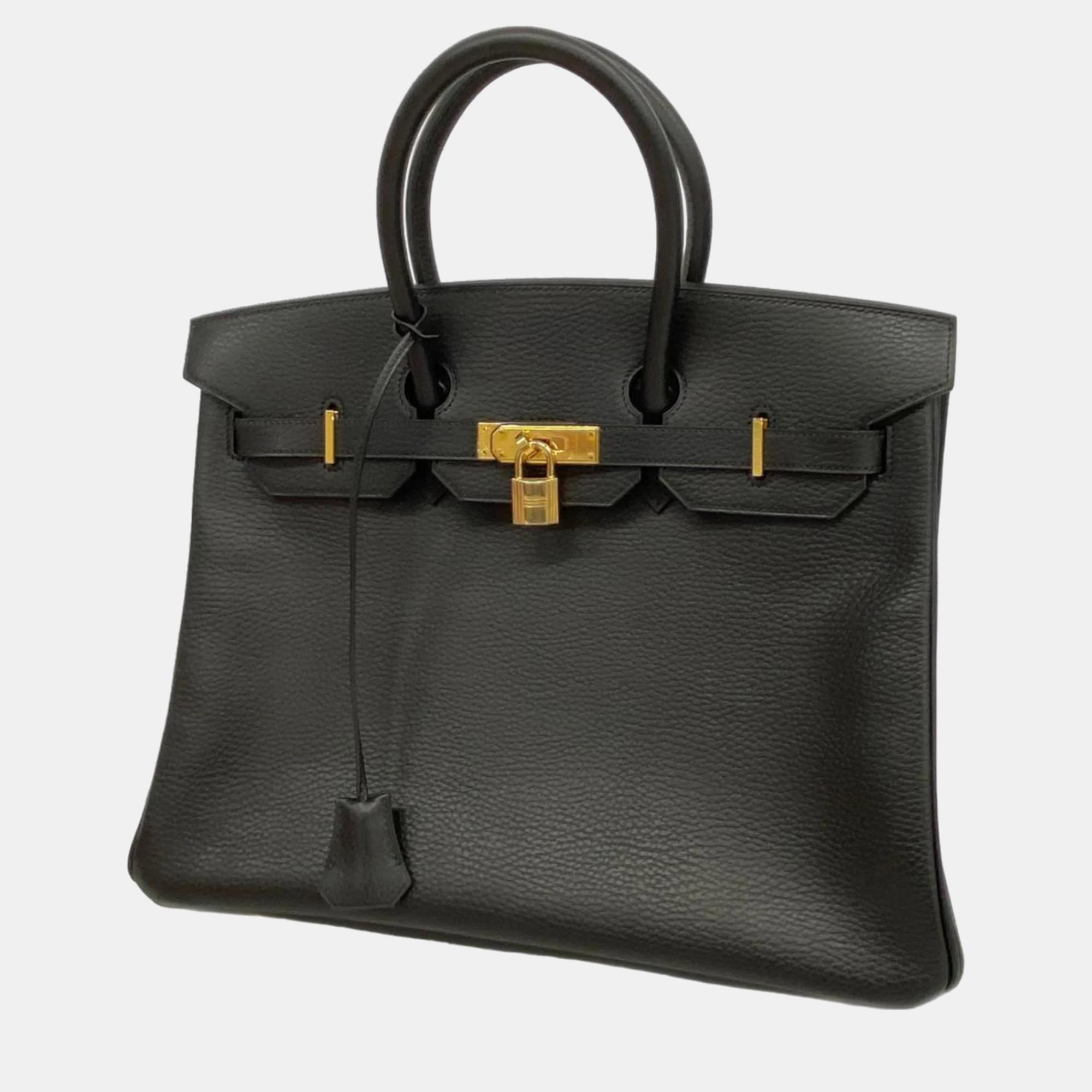 

Hermes Black Ardennes Birkin Stamp handbag