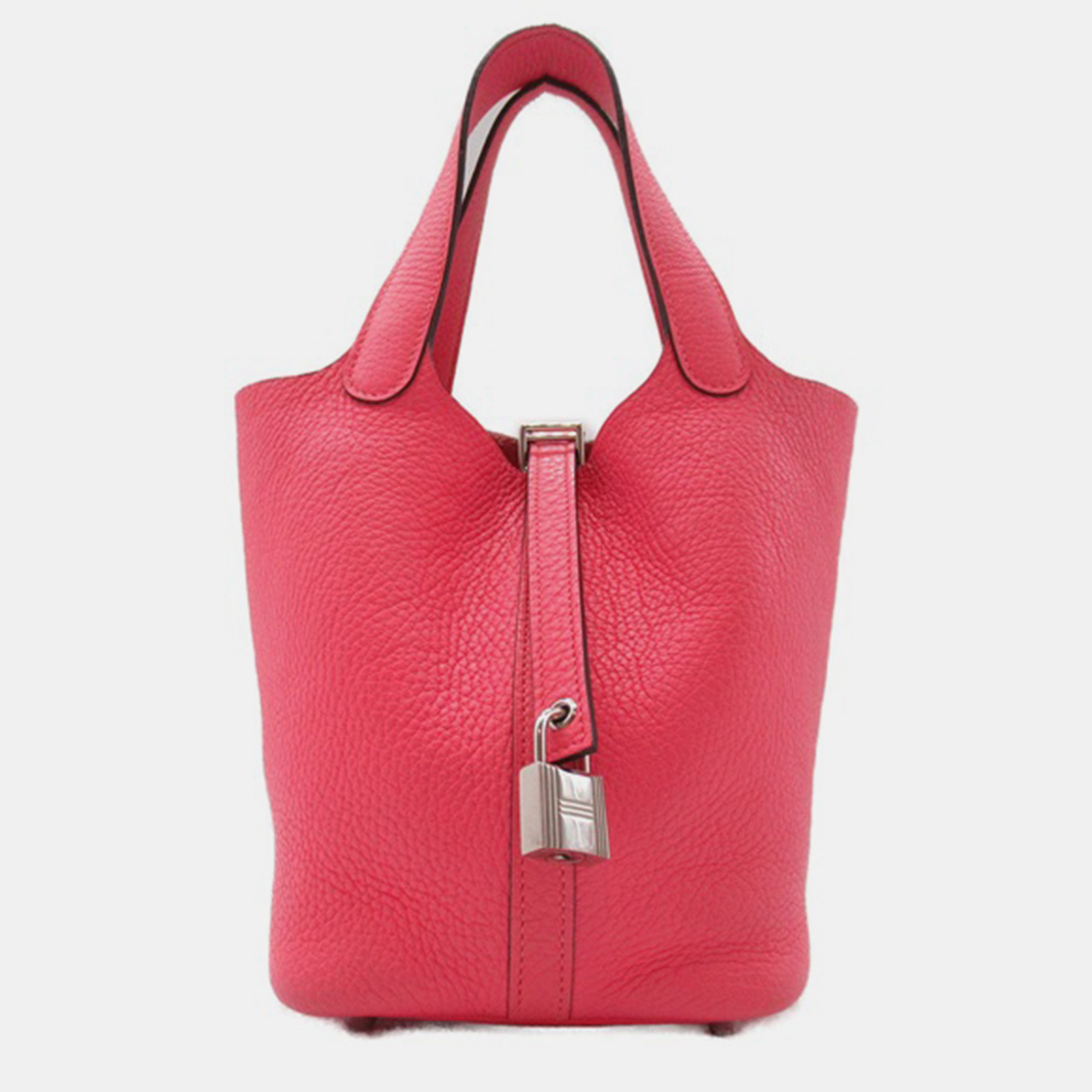 

Hermes Pink Leather Picotin Lock PM