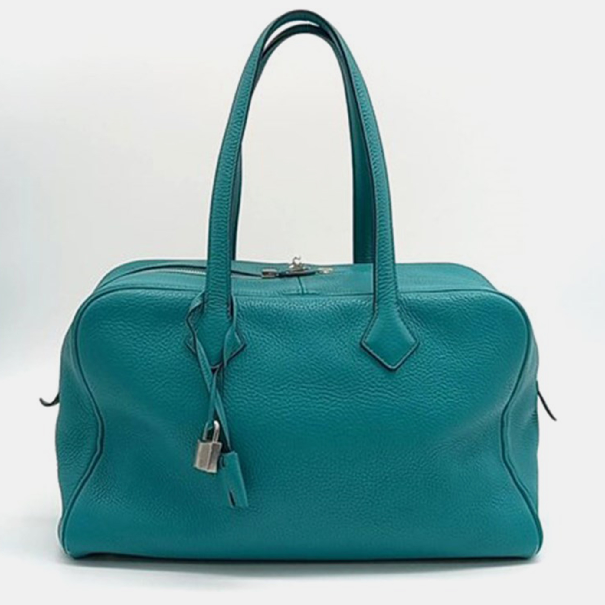 

Hermes Victoria Handbag, Blue