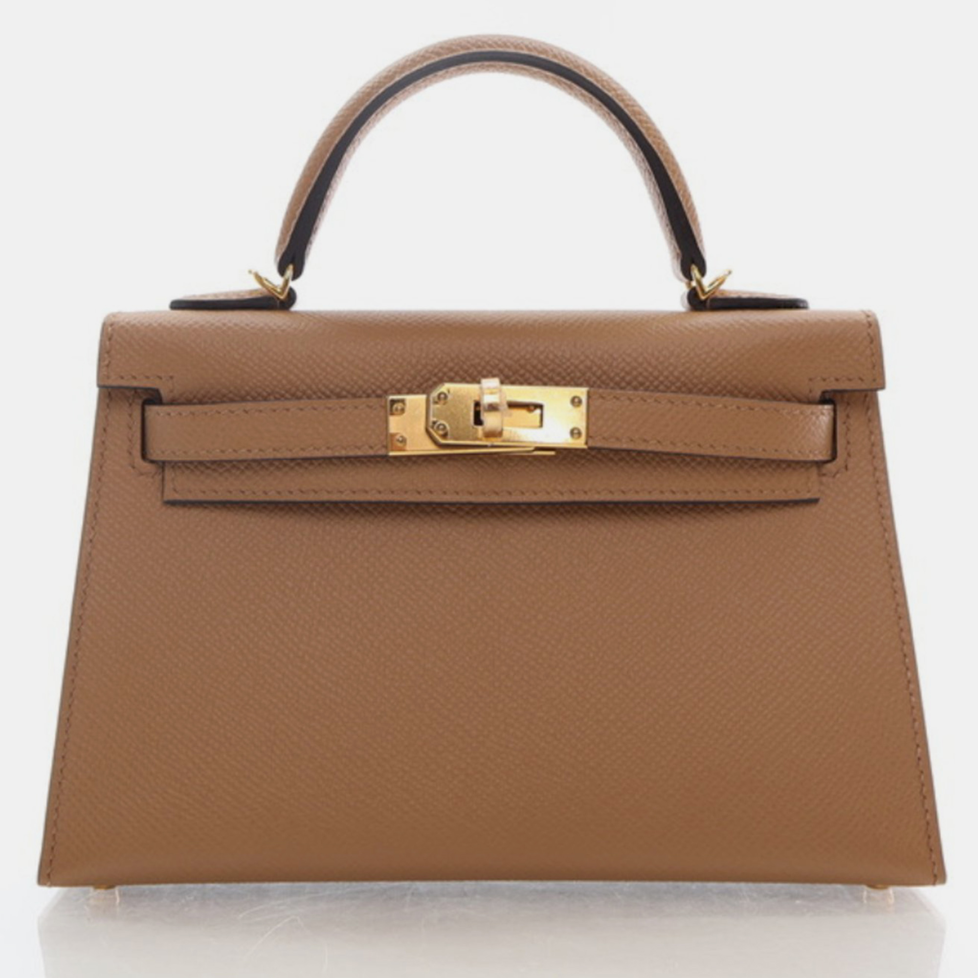 

Hermes Chai Epsom Mini Kelly Handbag, Brown