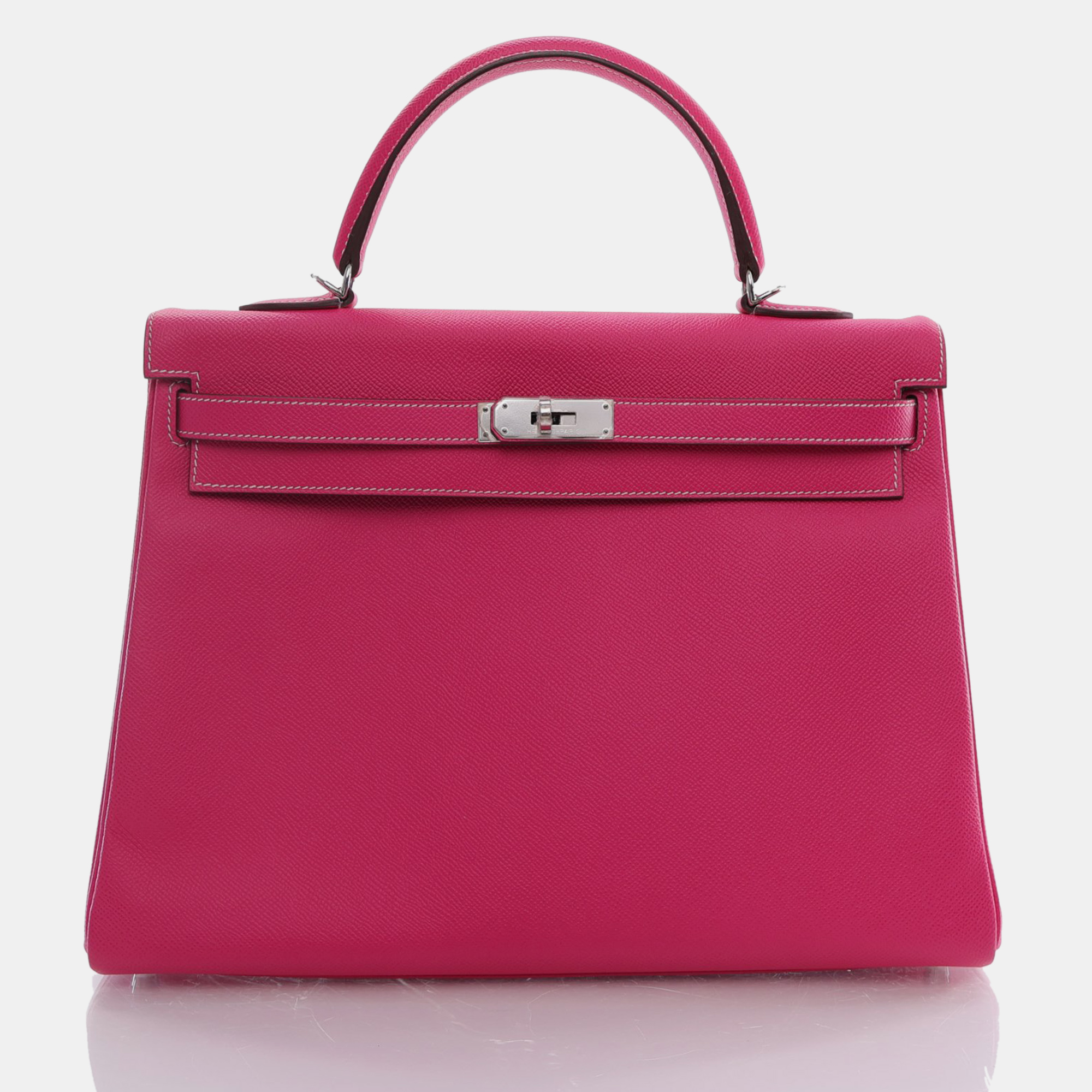 

Hermes Rose Tyrien Epsom Kelly 35 Handbag, Pink