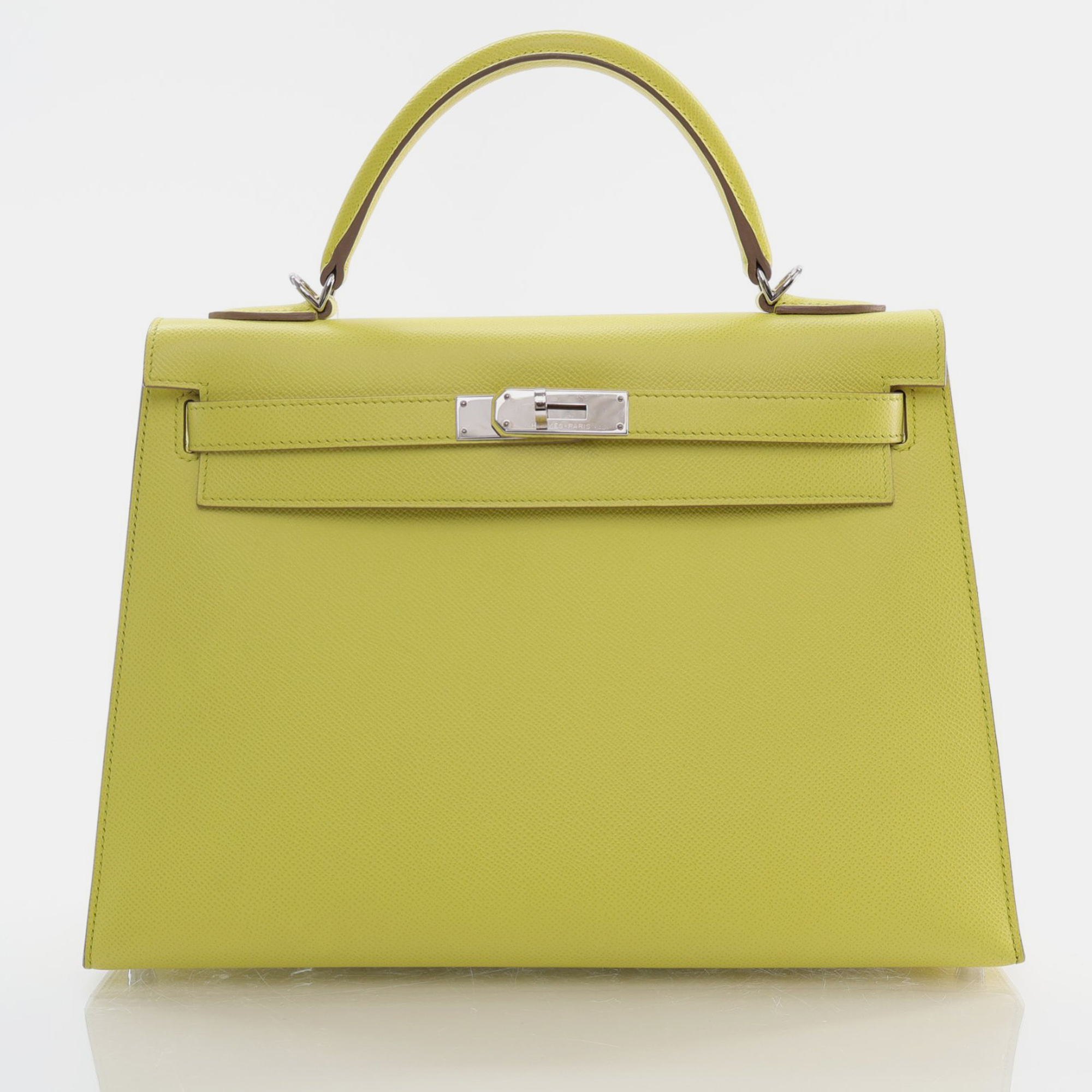 

Hermes Soufre Epsom Kelly 32 Handbag, Yellow