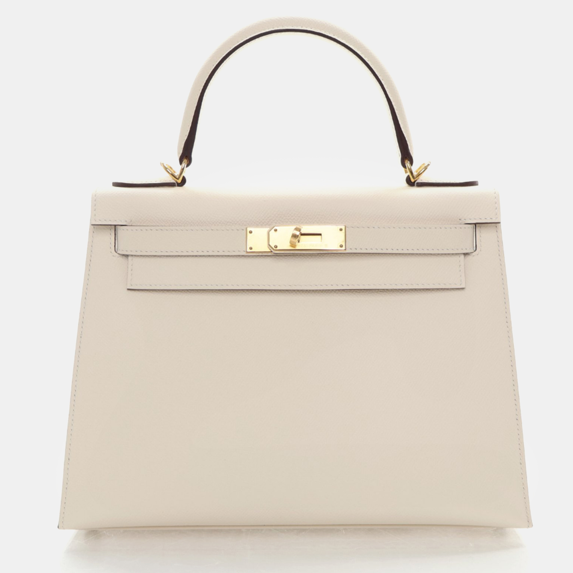 

Hermes Nata Epsom Kelly 28 Handbag, Beige