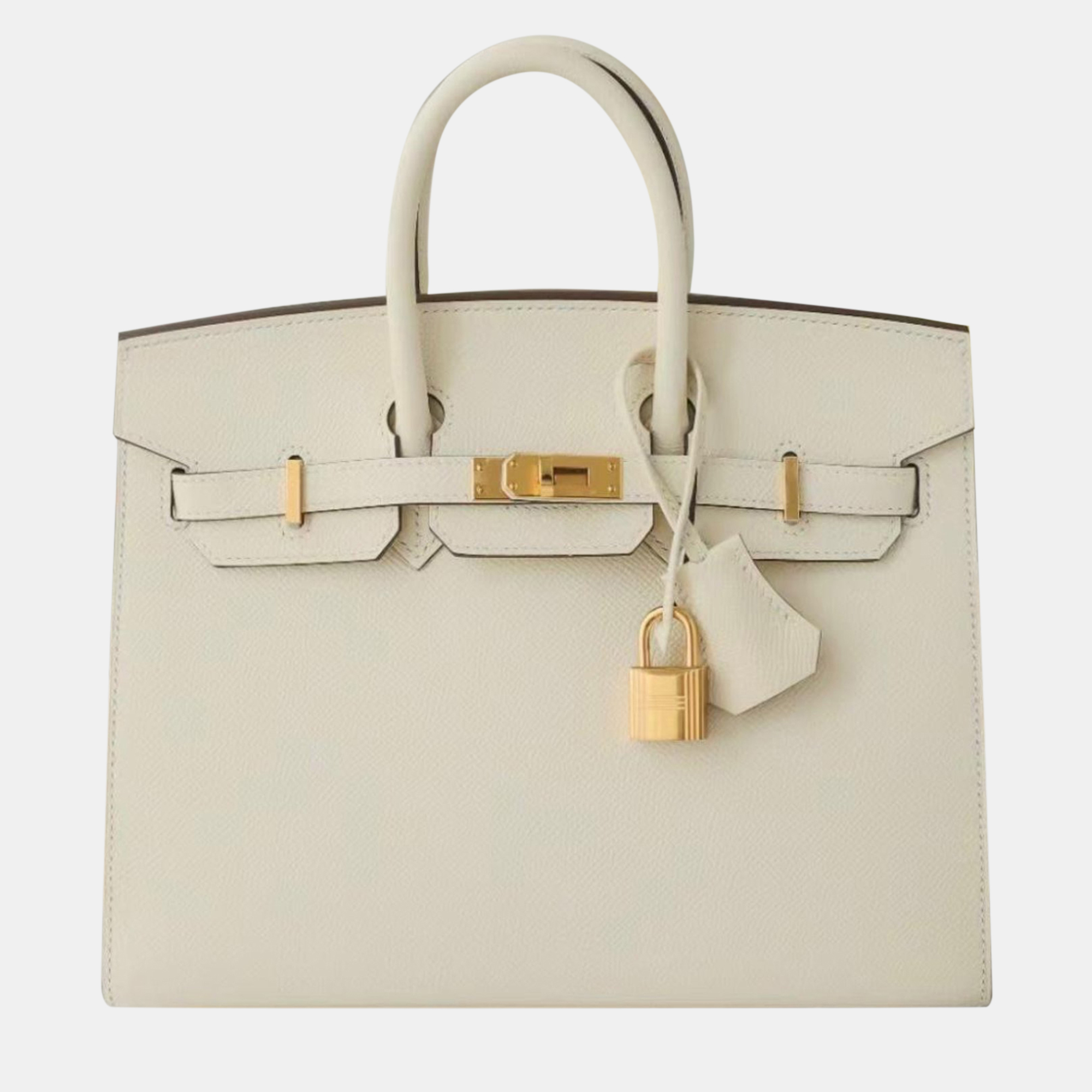 

Hermes Sellier Nata Epsom Birkin 25 Handbag, Beige