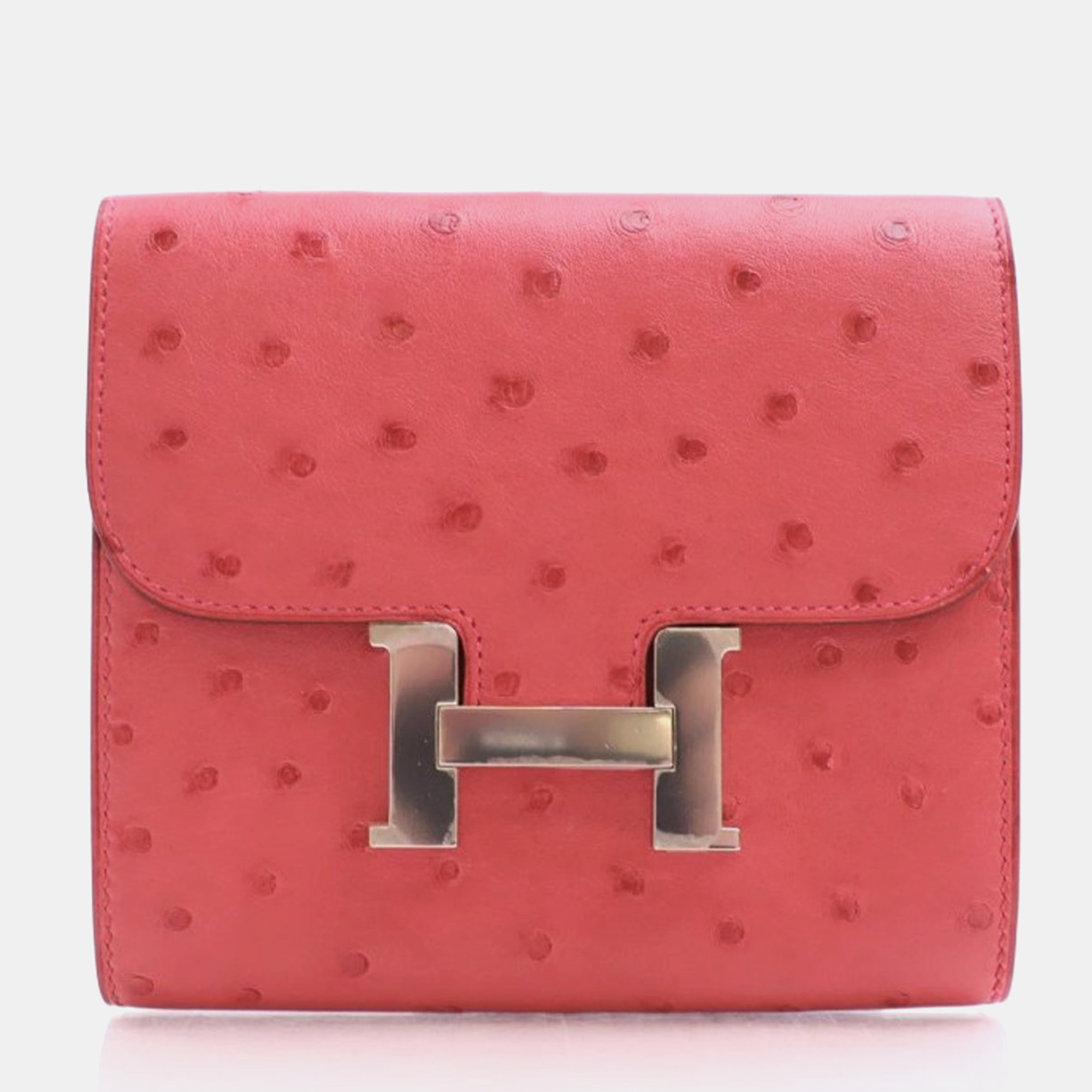 

Hermes Bougainvillea Ostrich Constance Wallet, Pink