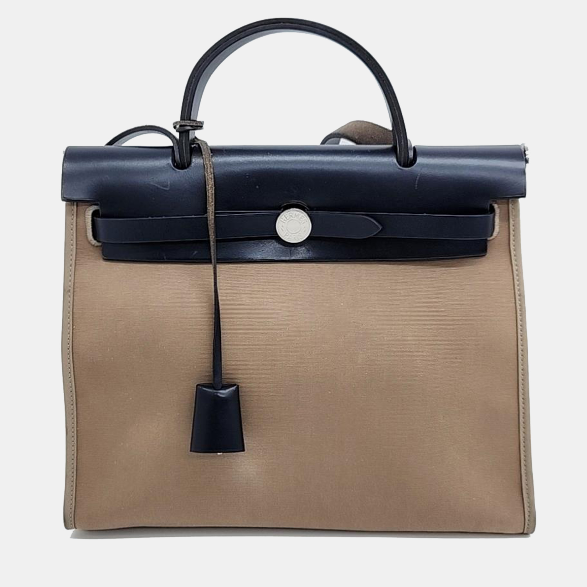 

Hermes NEW ZIP Small Leather Bag, Black