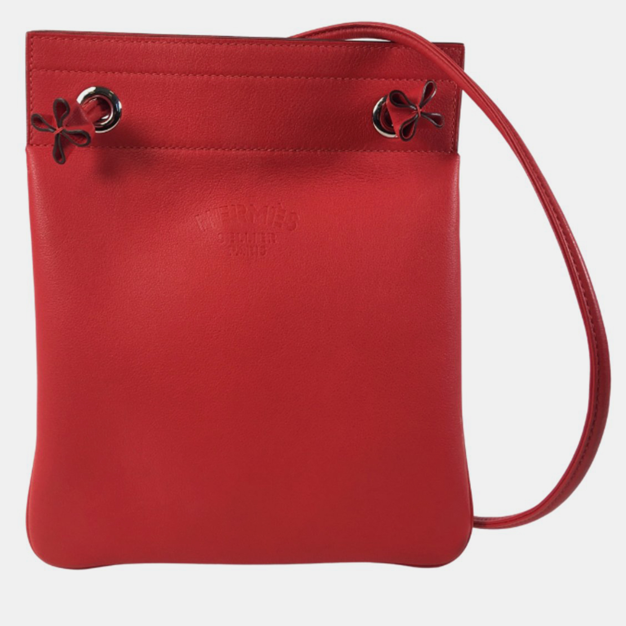 

Hermes Rouge De Coeur Swift Aline Bag, Red