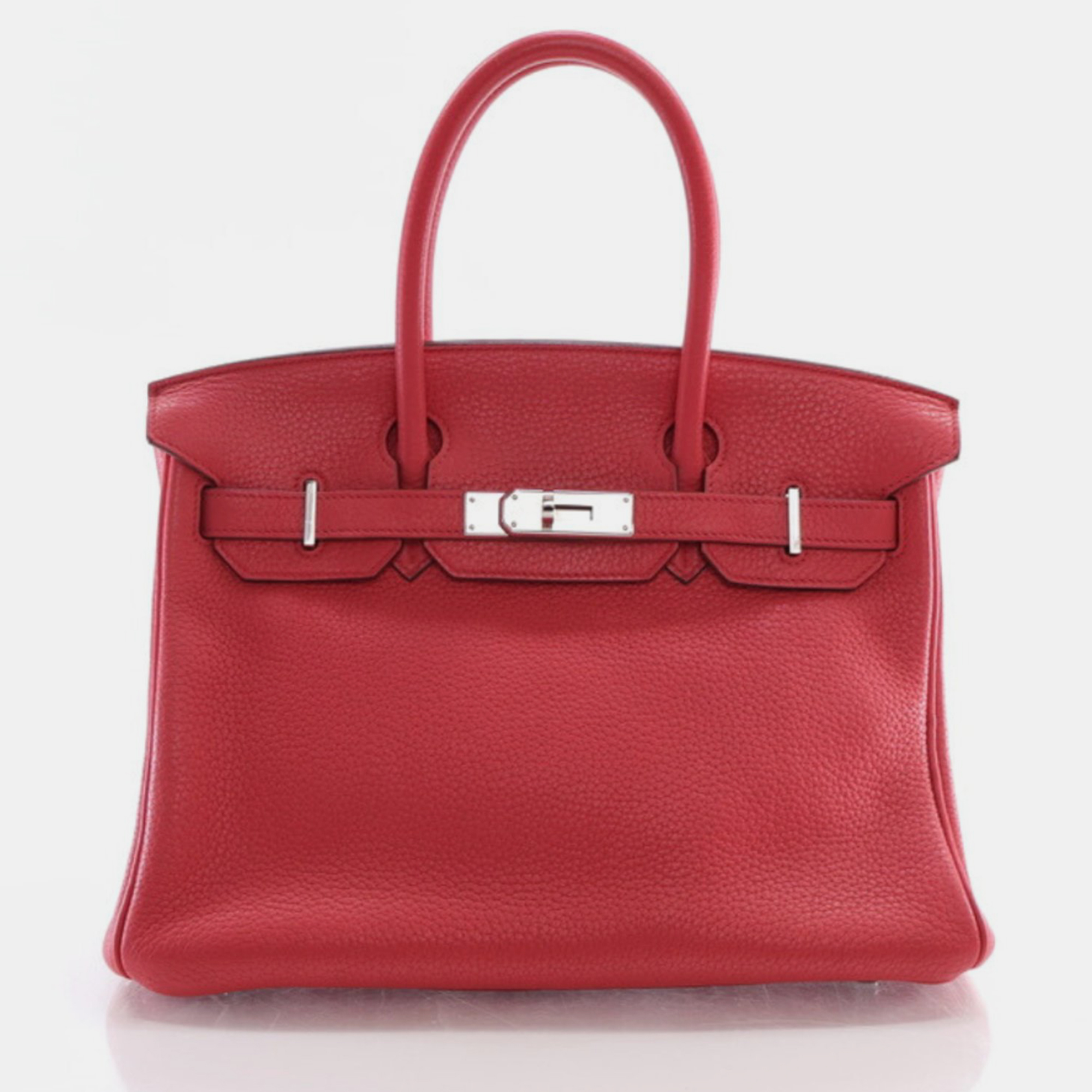 Pre-owned Hermes Bougainville Clemence Birkin 30 A5 Bag In Pink