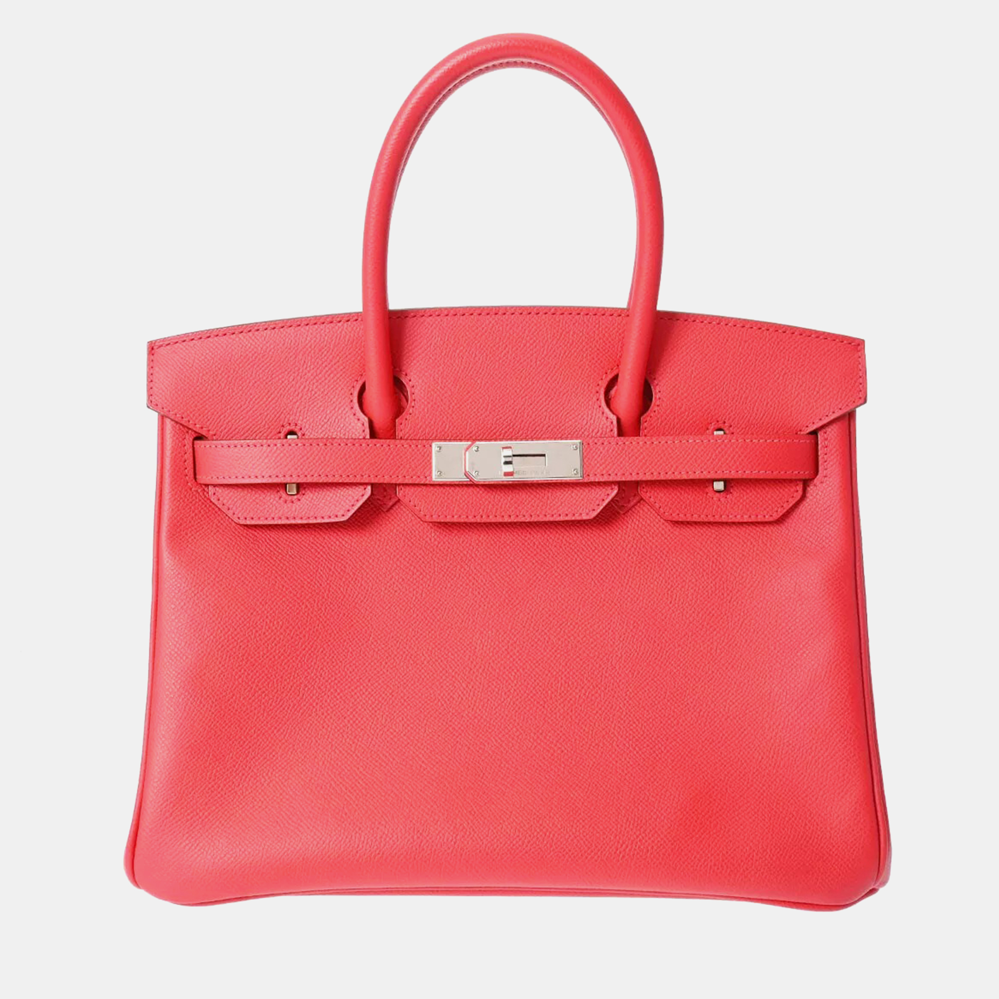 

Hermes Pink Epsom 30 Birkin Handbag