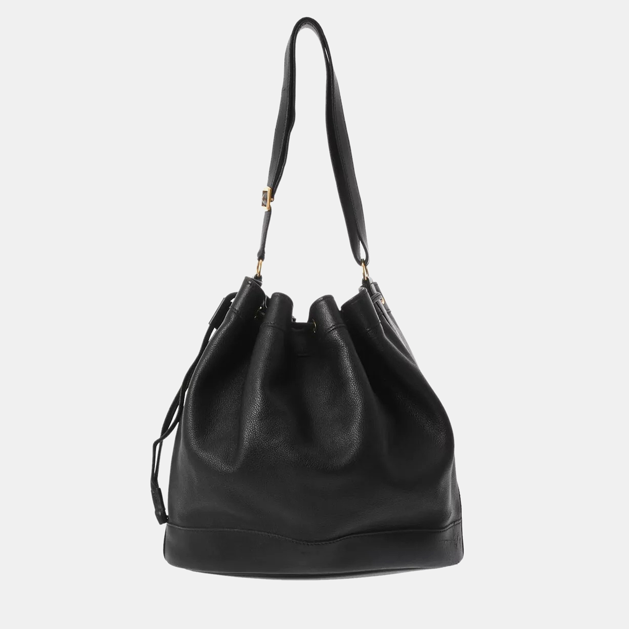 

Hermes Black Leather Gulliver Market Bag
