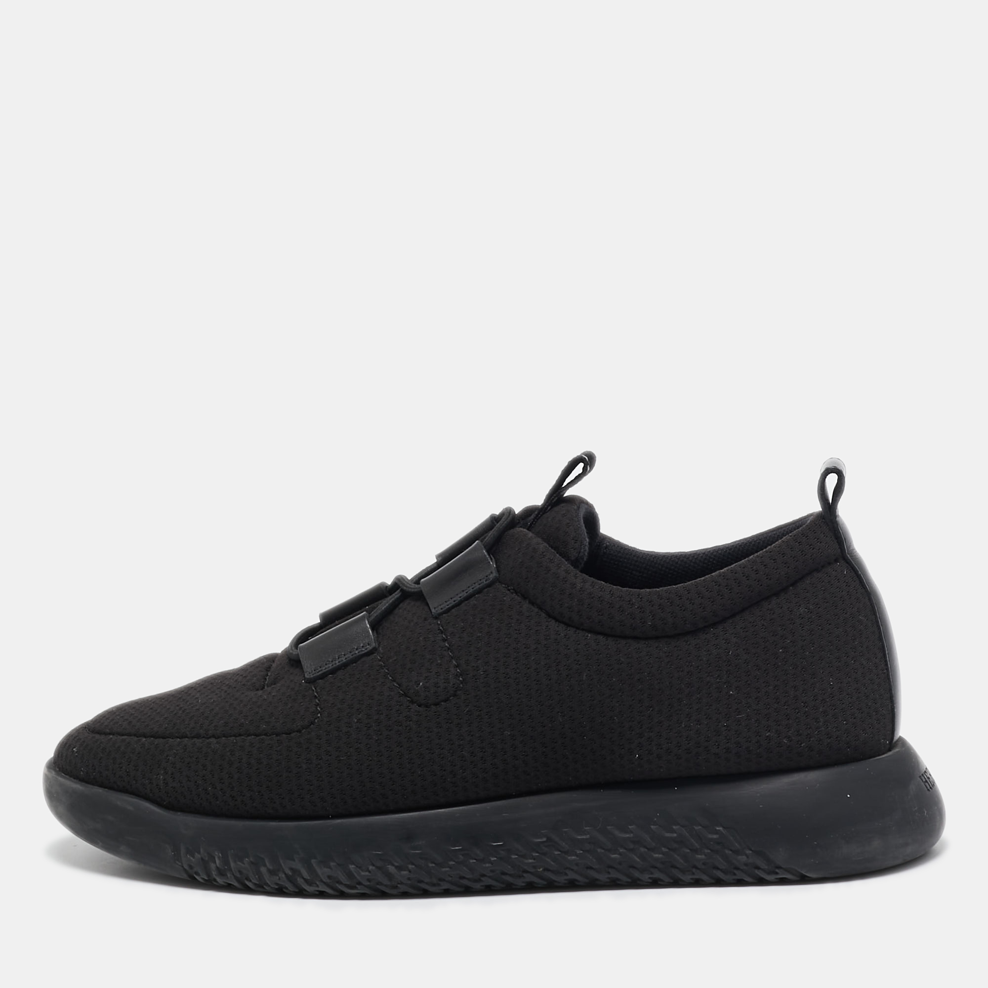 

Hermes Black Technical Mesh Team Sneakers Size