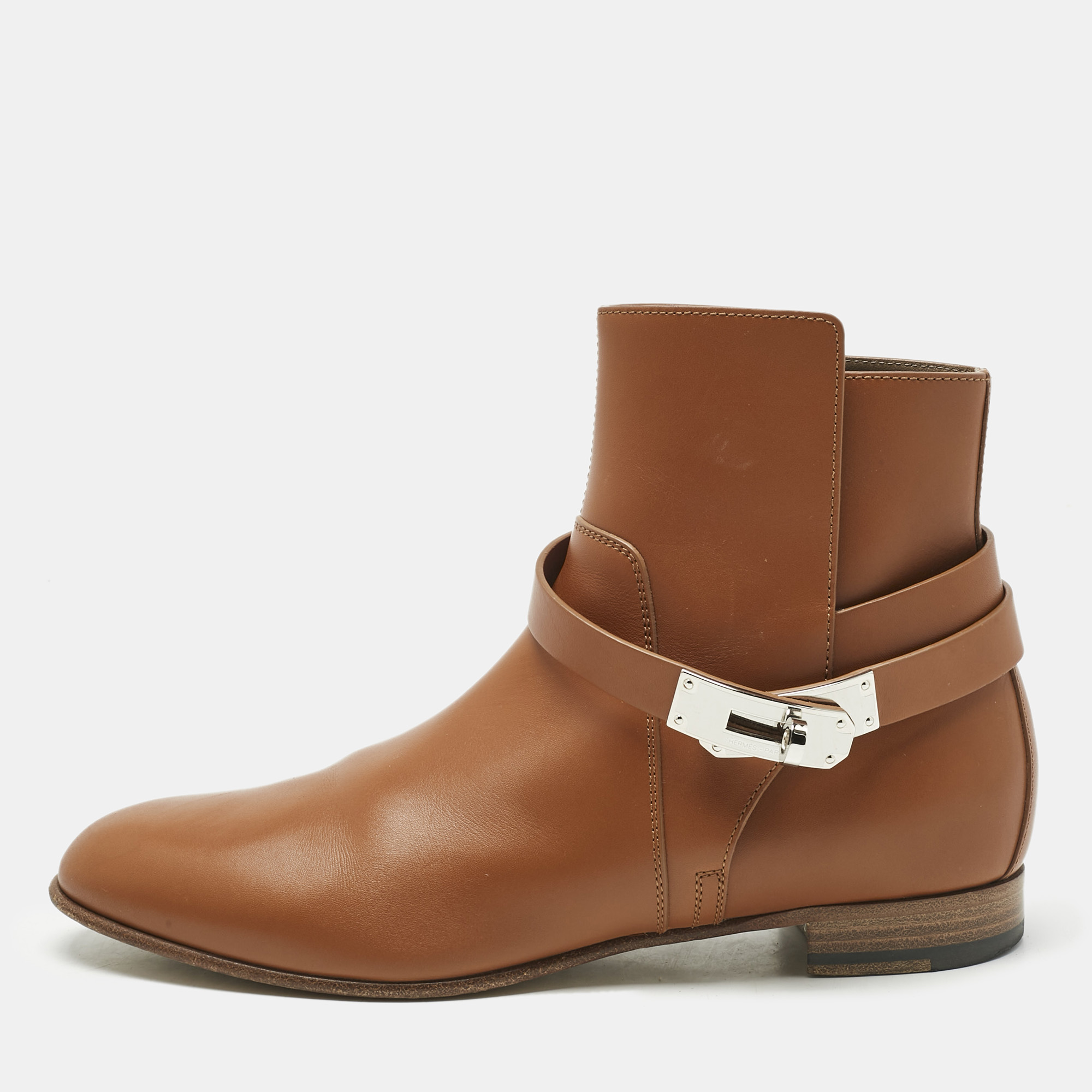 

Hermes Brown Leather Neo Ankle Boots