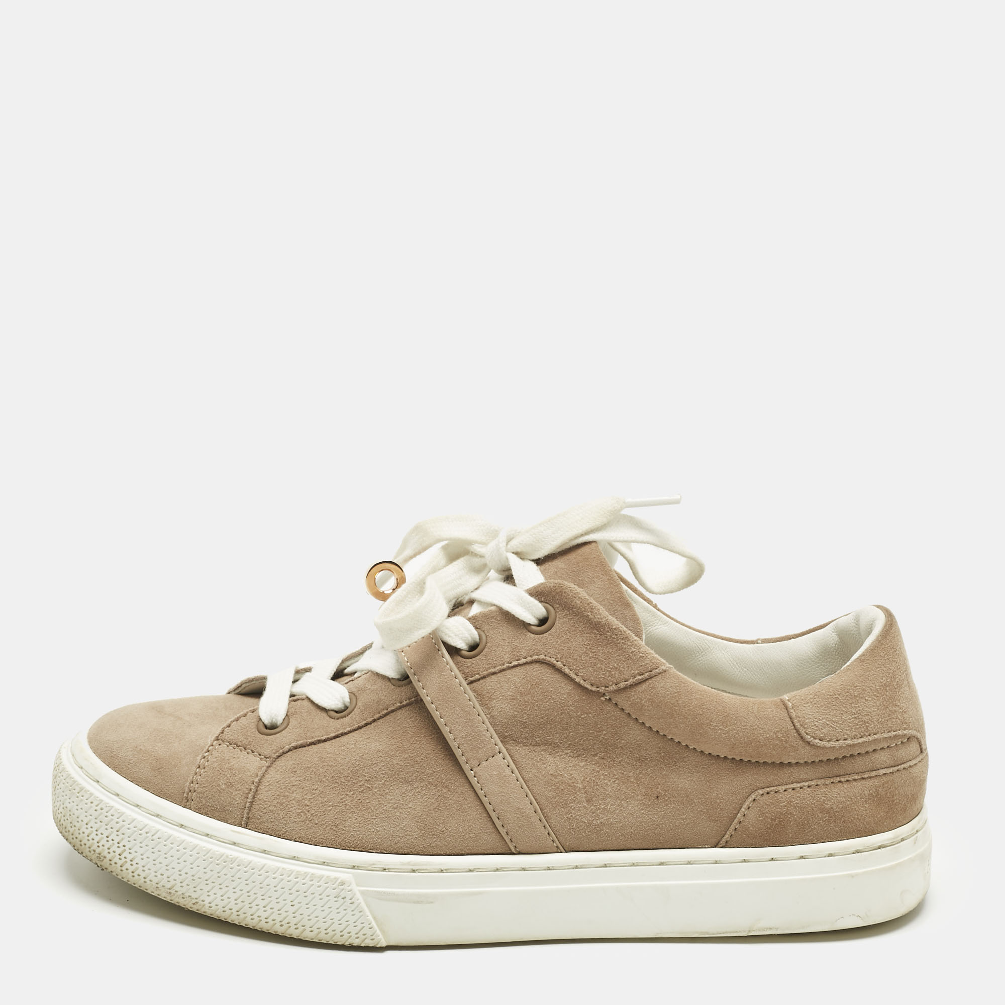

Hermès Beige Suede Day Low Top Sneakers Size