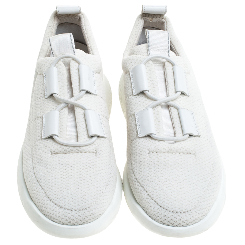 Hermes White Mesh Team Sneakers Size 38 Hermes | TLC