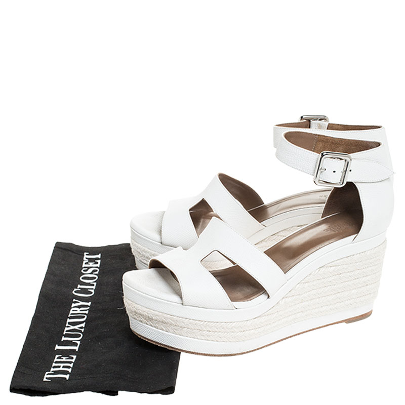 hermes wedge espadrilles