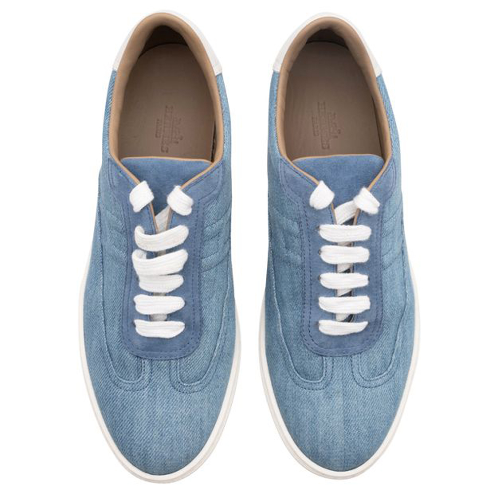 

Hermes Blue Light Denim Sneakers Size