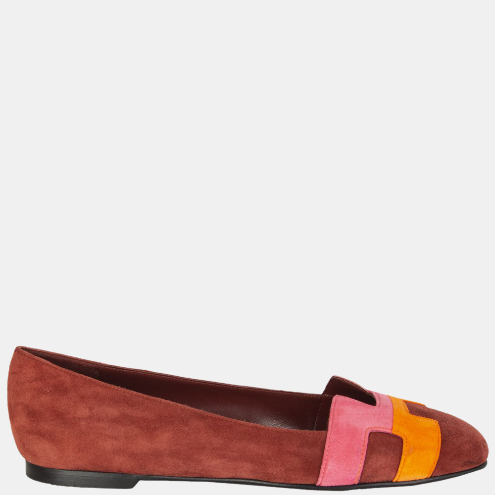 

Hermes Multicolor Suede 'Nice' Ballerinas Flats EU