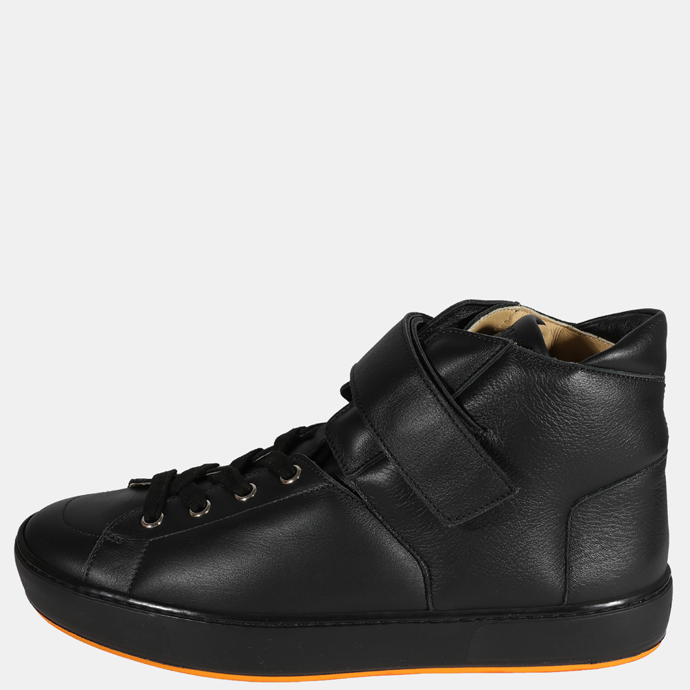 

Hermes Black Jackson Veau Satin Sport Sneaker EU