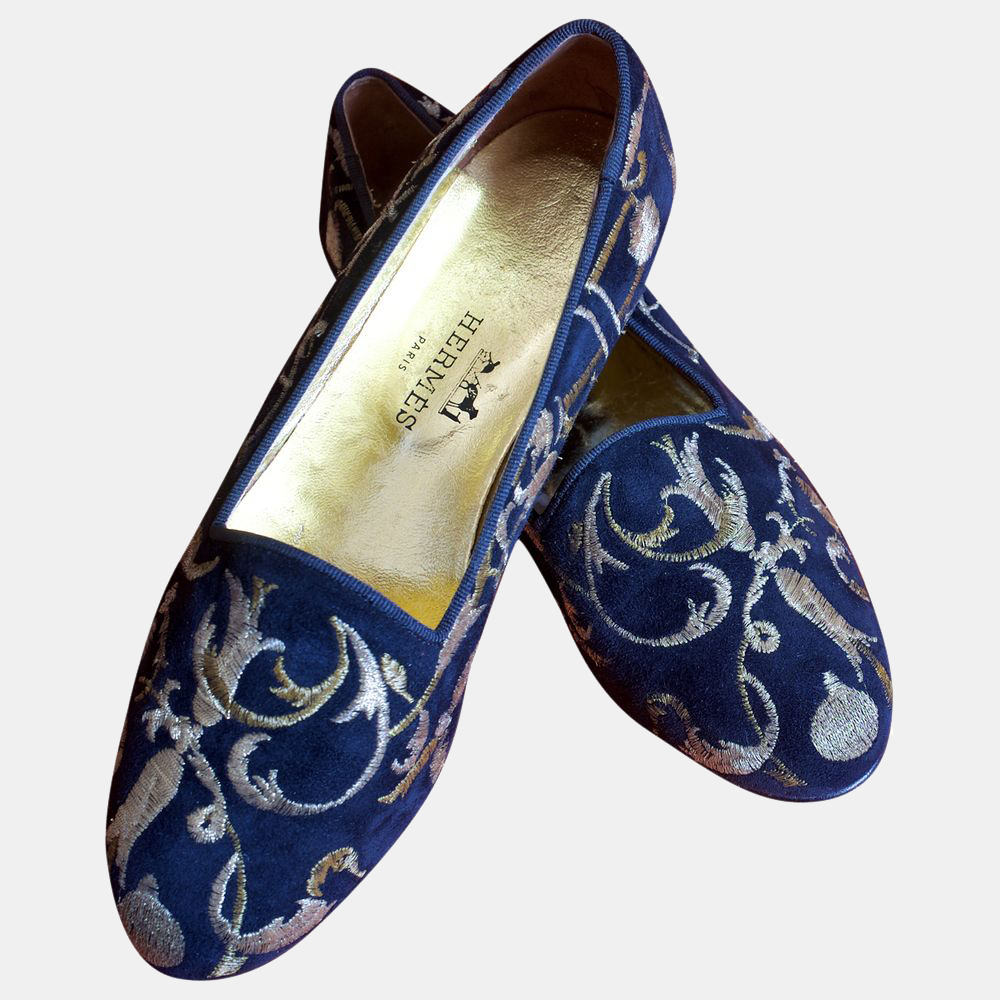 

Hermes Navy Ballerine Ballet Flats Size EU, Navy blue