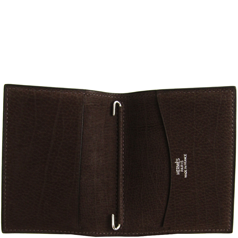 

Hermes Dark Brown Nubuck Leather Agenda Cover
