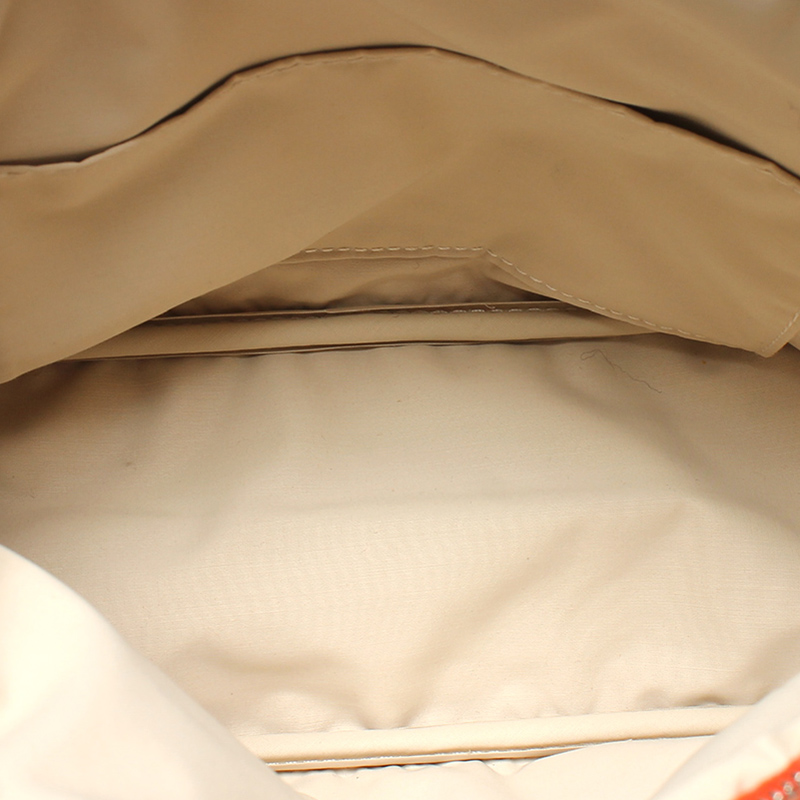 

Hermes Orange Canvas Bored Pouch Bag
