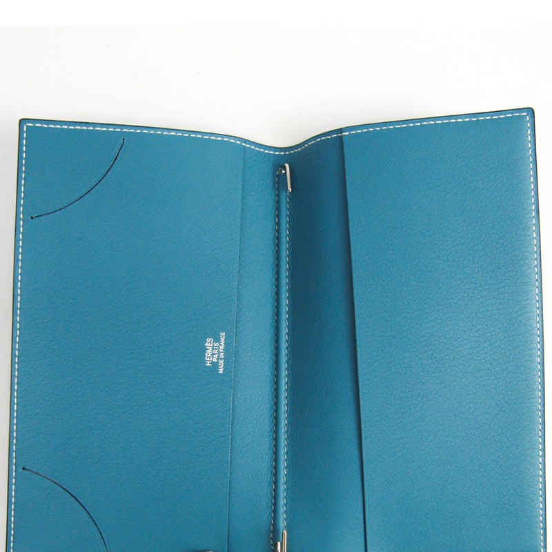 

Hermes Blue Fjord Leather Vision II Agenda Planner Cover